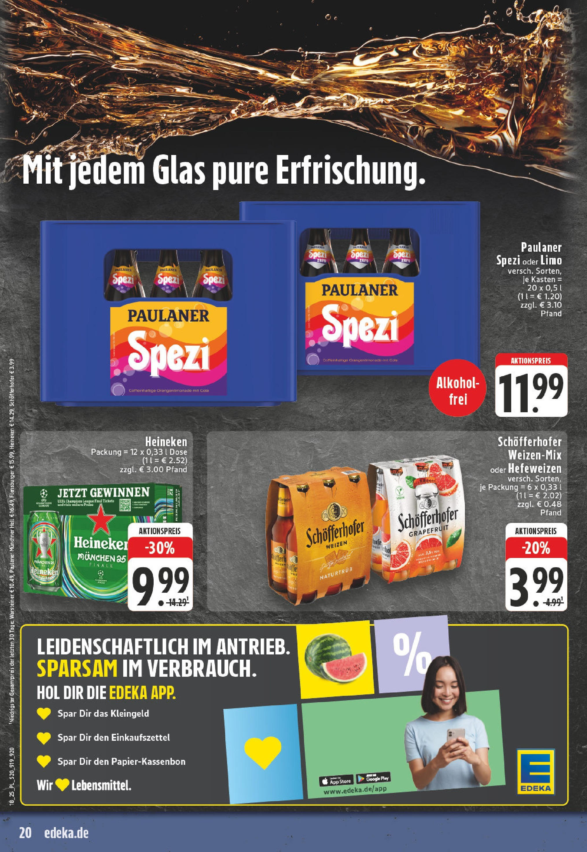 Edeka - EDEKA: Wochenangebote (ab 27.04.2025) » Angebote Online | Seite: 22 | Produkte: Paulaner spezi, Grapefruit, Warsteiner, Paulaner Edeka - EDEKA: Wochenangebote (ab 27.04.2025) » Angebote Online | Seite: 22 | Produkte: Paulaner spezi, Grapefruit, Warsteiner, Paulaner