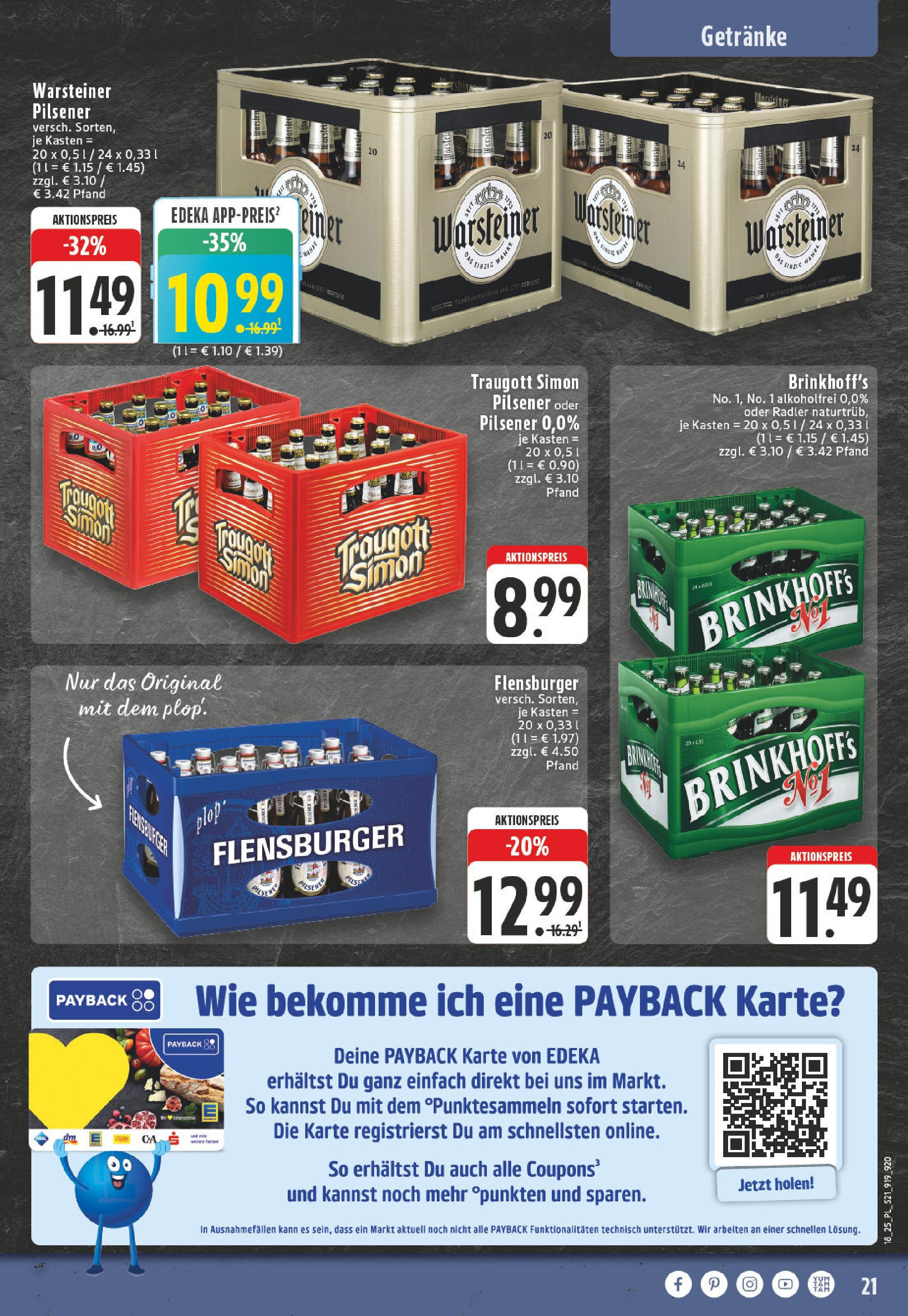 Edeka - EDEKA: Wochenangebote (ab 27.04.2025) » Angebote Online | Seite: 23 | Produkte: Flensburger, Radler, Warsteiner Edeka - EDEKA: Wochenangebote (ab 27.04.2025) » Angebote Online | Seite: 23 | Produkte: Flensburger, Radler, Warsteiner