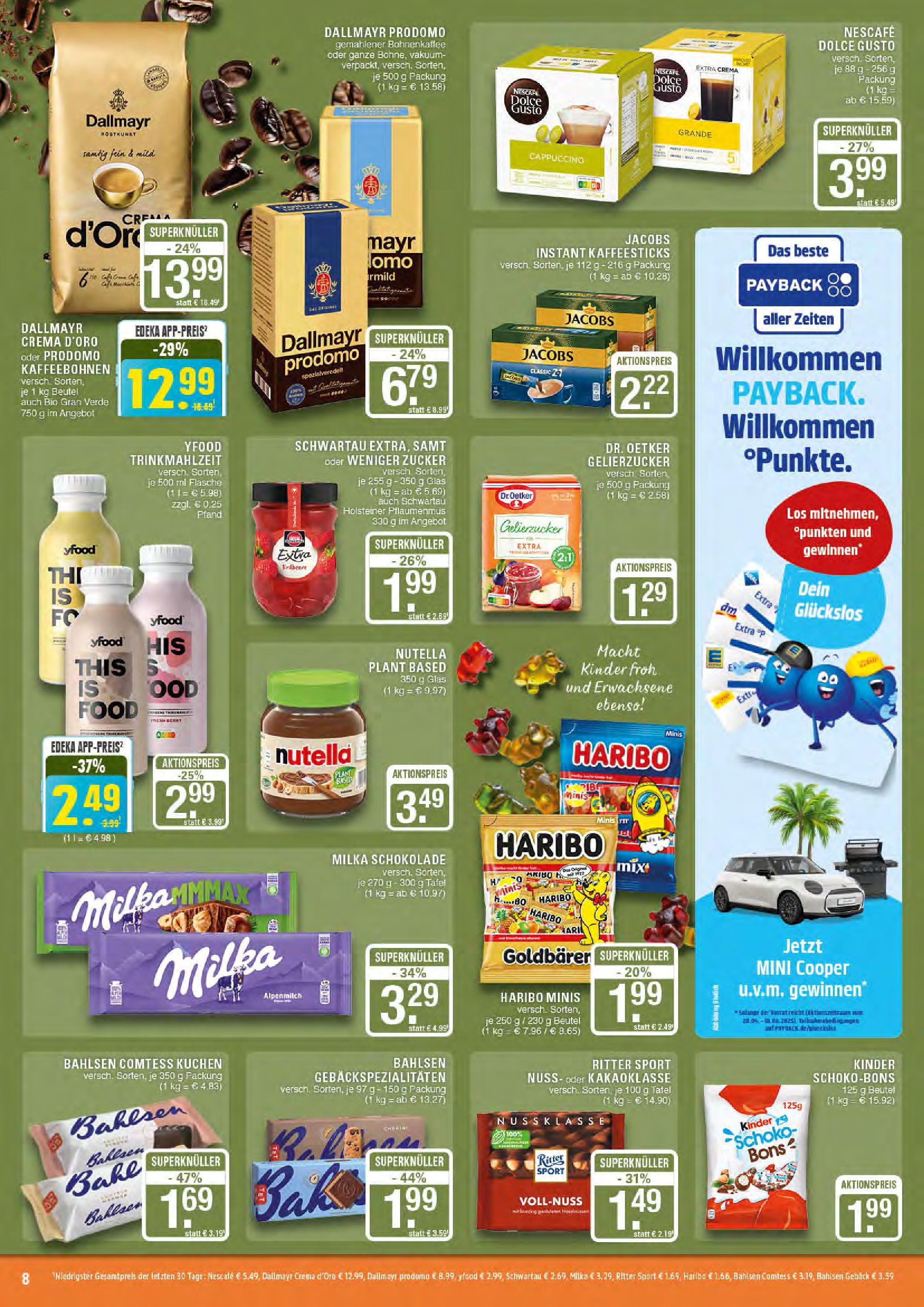 Edeka - EDEKA: Wochenangebote (ab 27.04.2025) » Angebote Online | Seite: 8 | Produkte: Nescafe, Schokolade, Milka, Kuchen