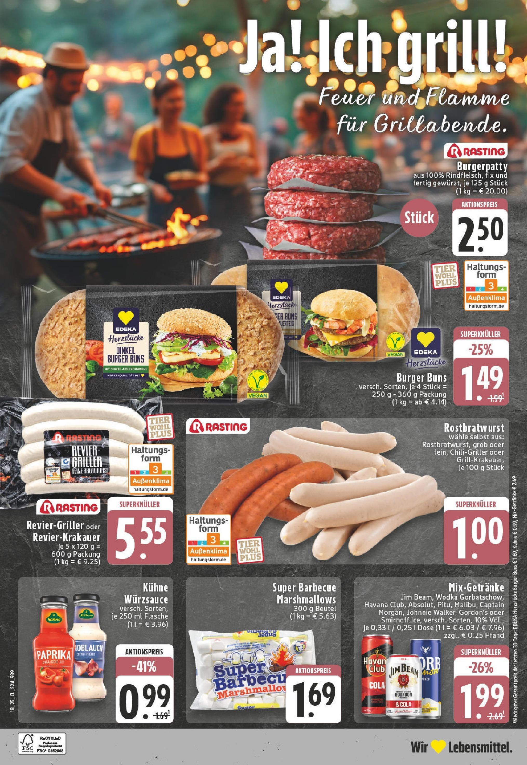 Edeka - EDEKA: Wochenangebote (ab 27.04.2025) » Angebote Online | Seite: 24 | Produkte: Cola, Bratwurst, Burger, Paprika Edeka - EDEKA: Wochenangebote (ab 27.04.2025) » Angebote Online | Seite: 24 | Produkte: Cola, Bratwurst, Burger, Paprika