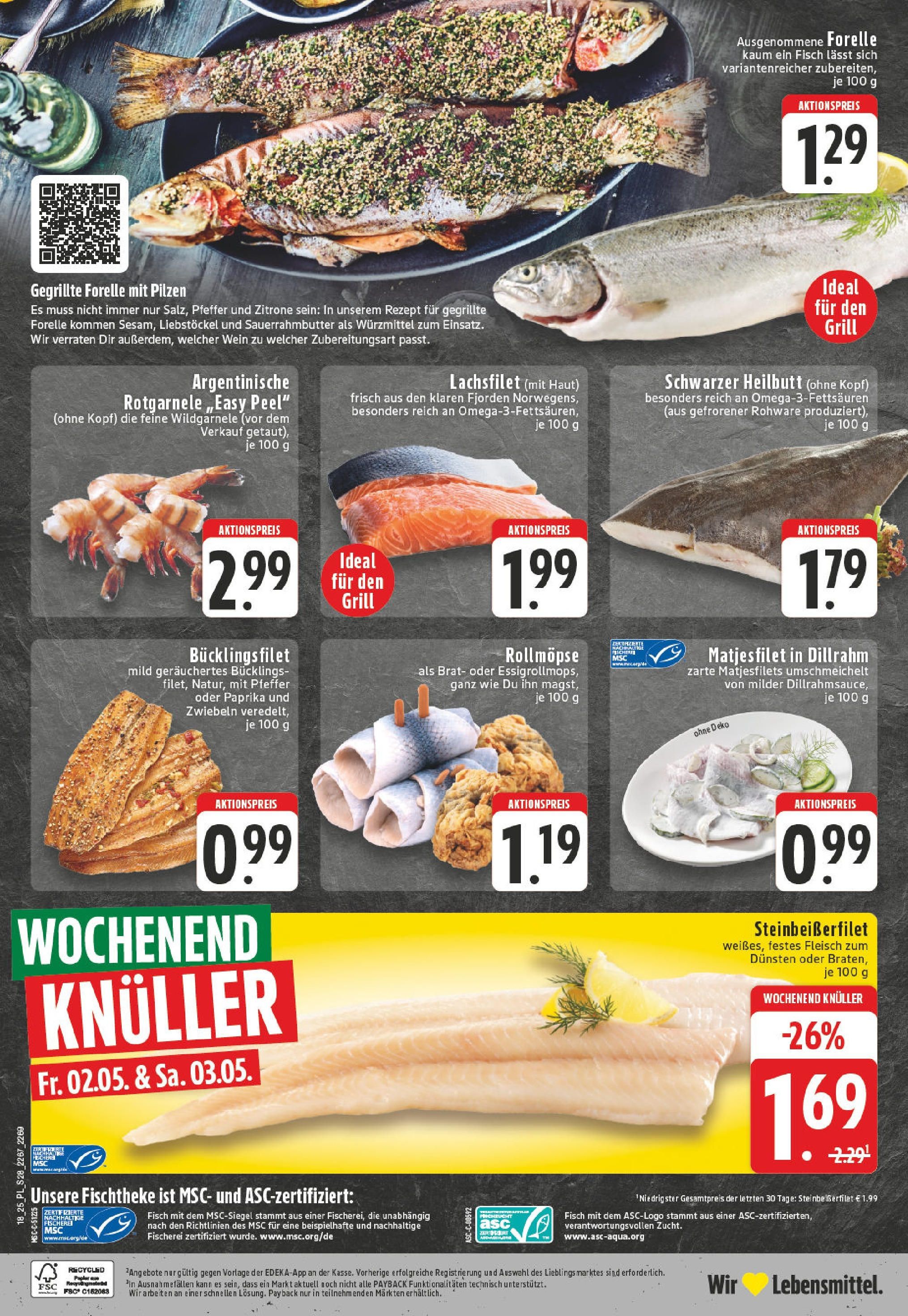 Edeka - EDEKA: Wochenangebote (ab 27.04.2025) » Angebote Online | Seite: 28 | Produkte: Fisch, Paprika, Dill, Wein