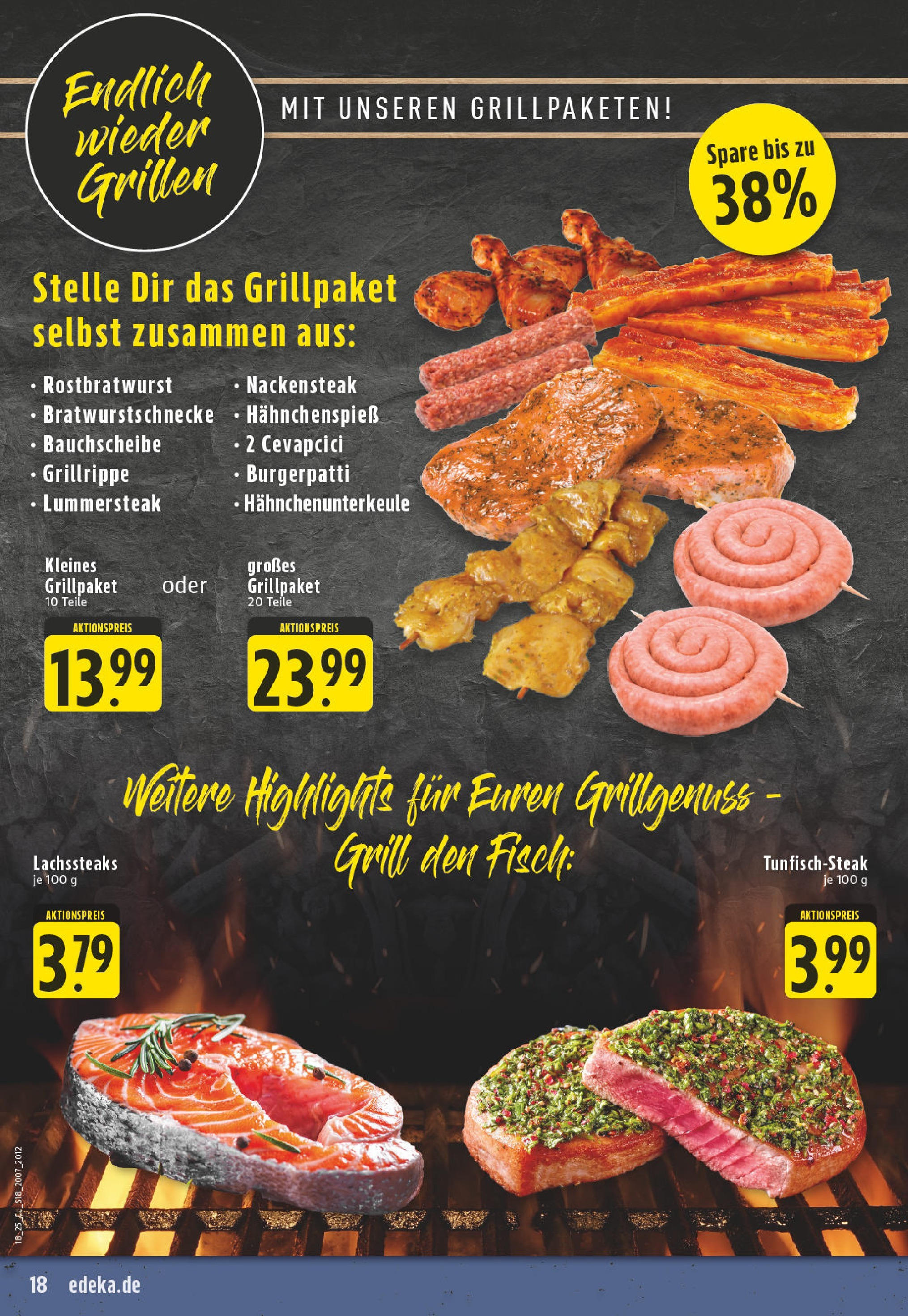 Edeka - EDEKA: Wochenangebote (ab 27.04.2025) » Angebote Online | Seite: 18 | Produkte: Grill, Cevapcici, Fisch, Steak Edeka - EDEKA: Wochenangebote (ab 27.04.2025) » Angebote Online | Seite: 18 | Produkte: Grill, Cevapcici, Fisch, Steak