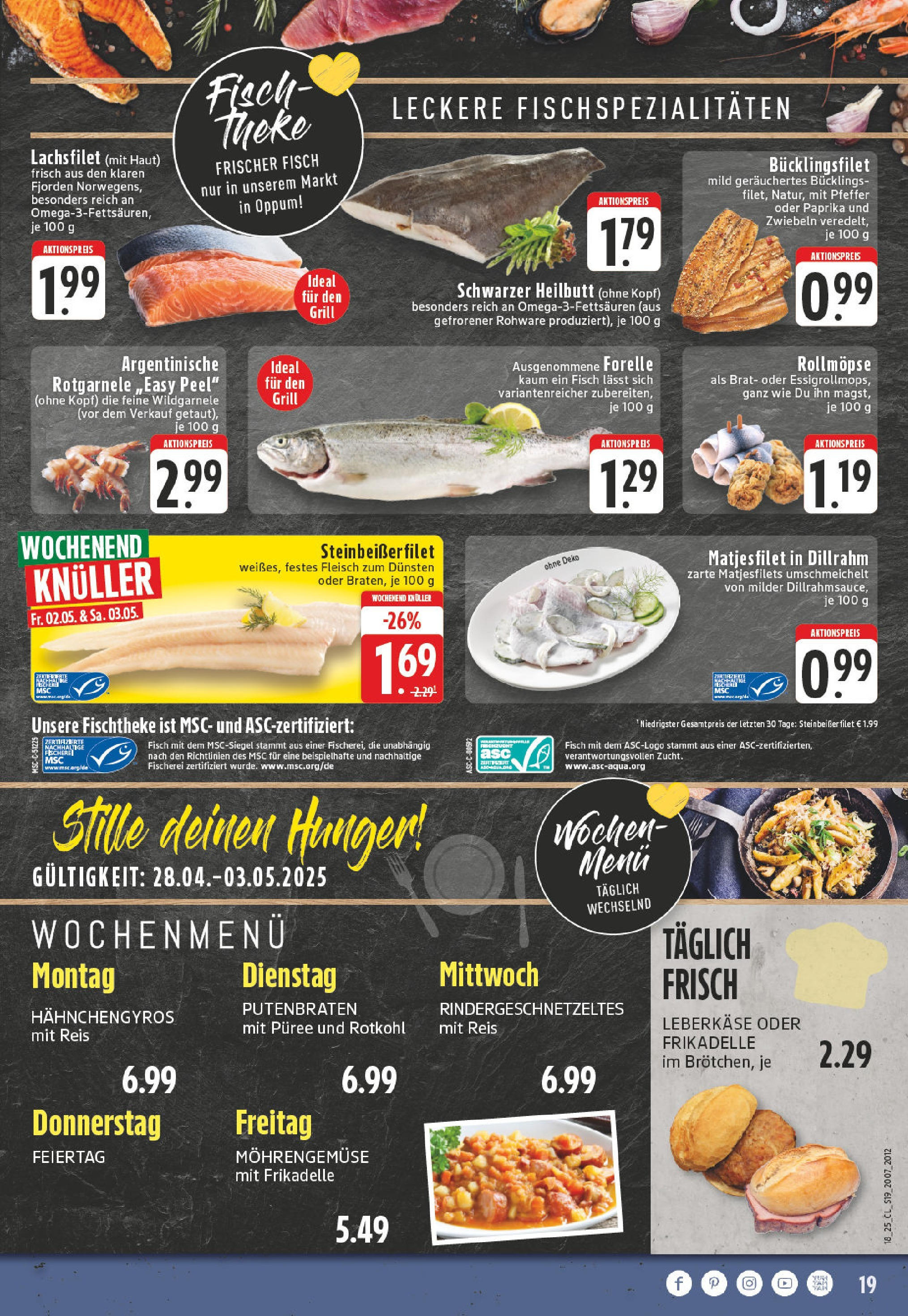 Edeka - EDEKA: Wochenangebote (ab 27.04.2025) » Angebote Online | Seite: 19 | Produkte: Theke, Gyros, Zwiebeln, Leberkase Edeka - EDEKA: Wochenangebote (ab 27.04.2025) » Angebote Online | Seite: 19 | Produkte: Theke, Gyros, Zwiebeln, Leberkase