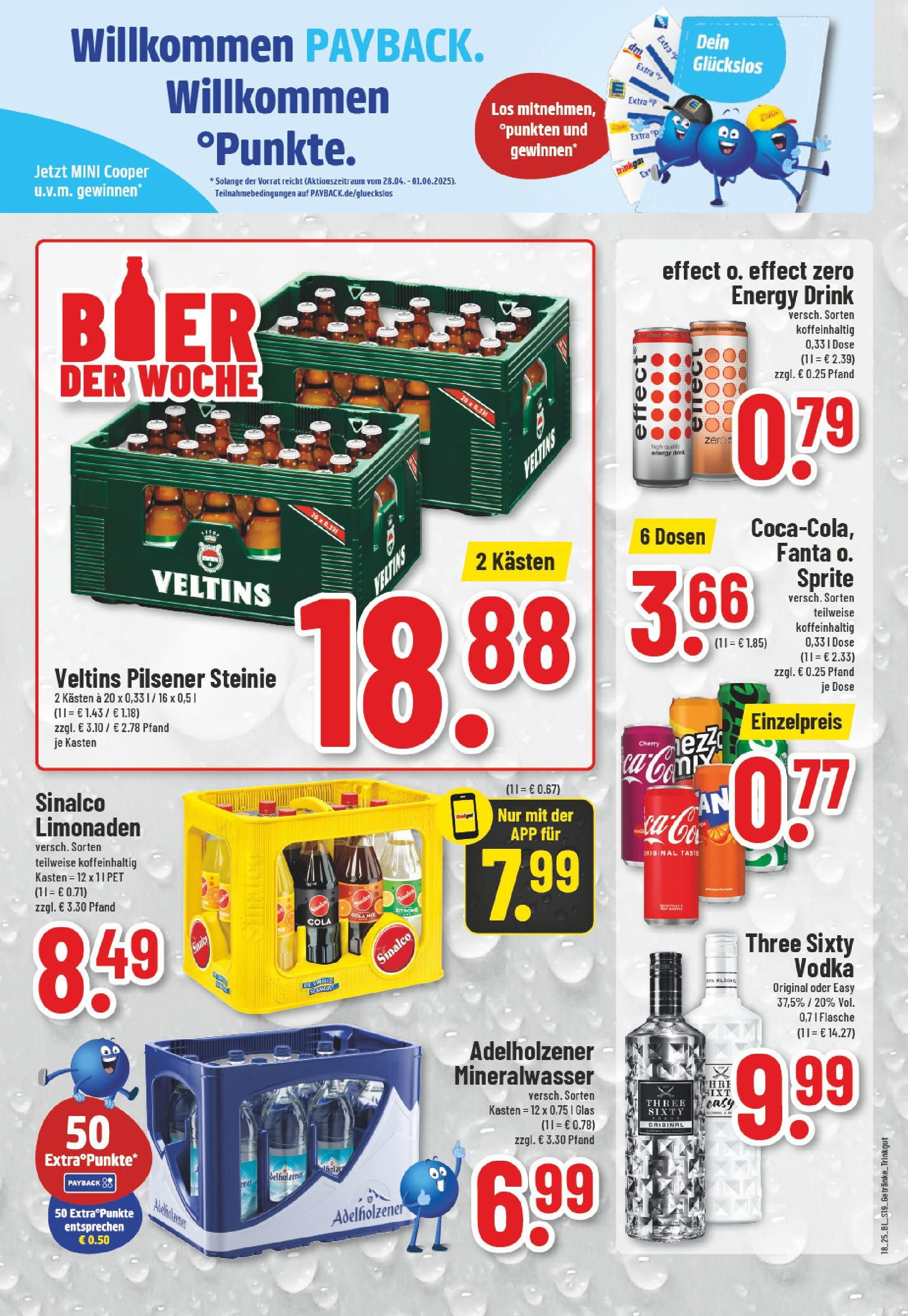 Edeka - EDEKA: Wochenangebote (ab 27.04.2025) » Angebote Online | Seite: 19 | Produkte: Cola, Energy, Zitrone, Veltins Edeka - EDEKA: Wochenangebote (ab 27.04.2025) » Angebote Online | Seite: 19 | Produkte: Cola, Energy, Zitrone, Veltins