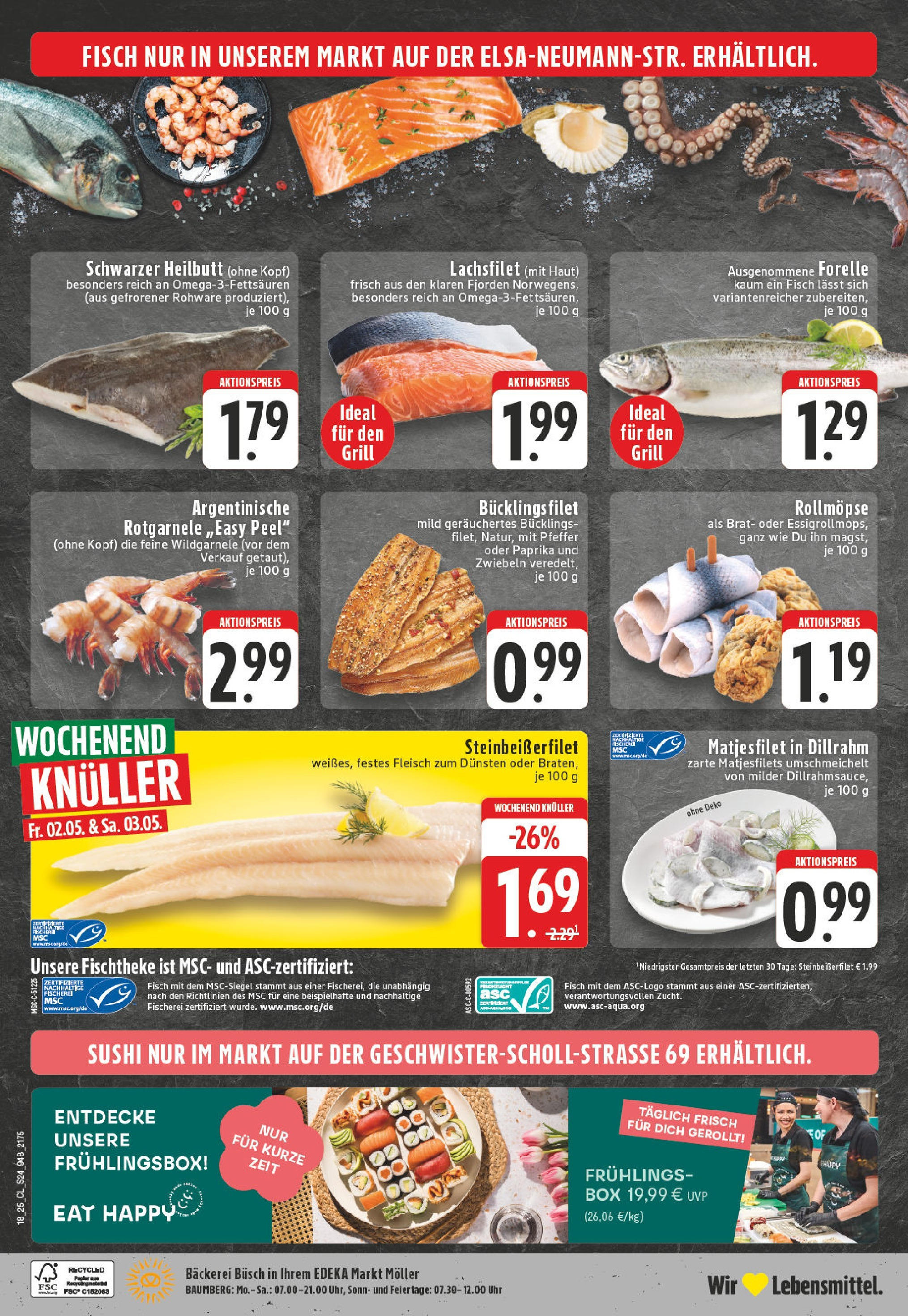 Edeka - EDEKA: Wochenangebote (ab 27.04.2025) » Angebote Online | Seite: 24 | Produkte: Grill, Box, Fisch, Uhr Edeka - EDEKA: Wochenangebote (ab 27.04.2025) » Angebote Online | Seite: 24 | Produkte: Grill, Box, Fisch, Uhr
