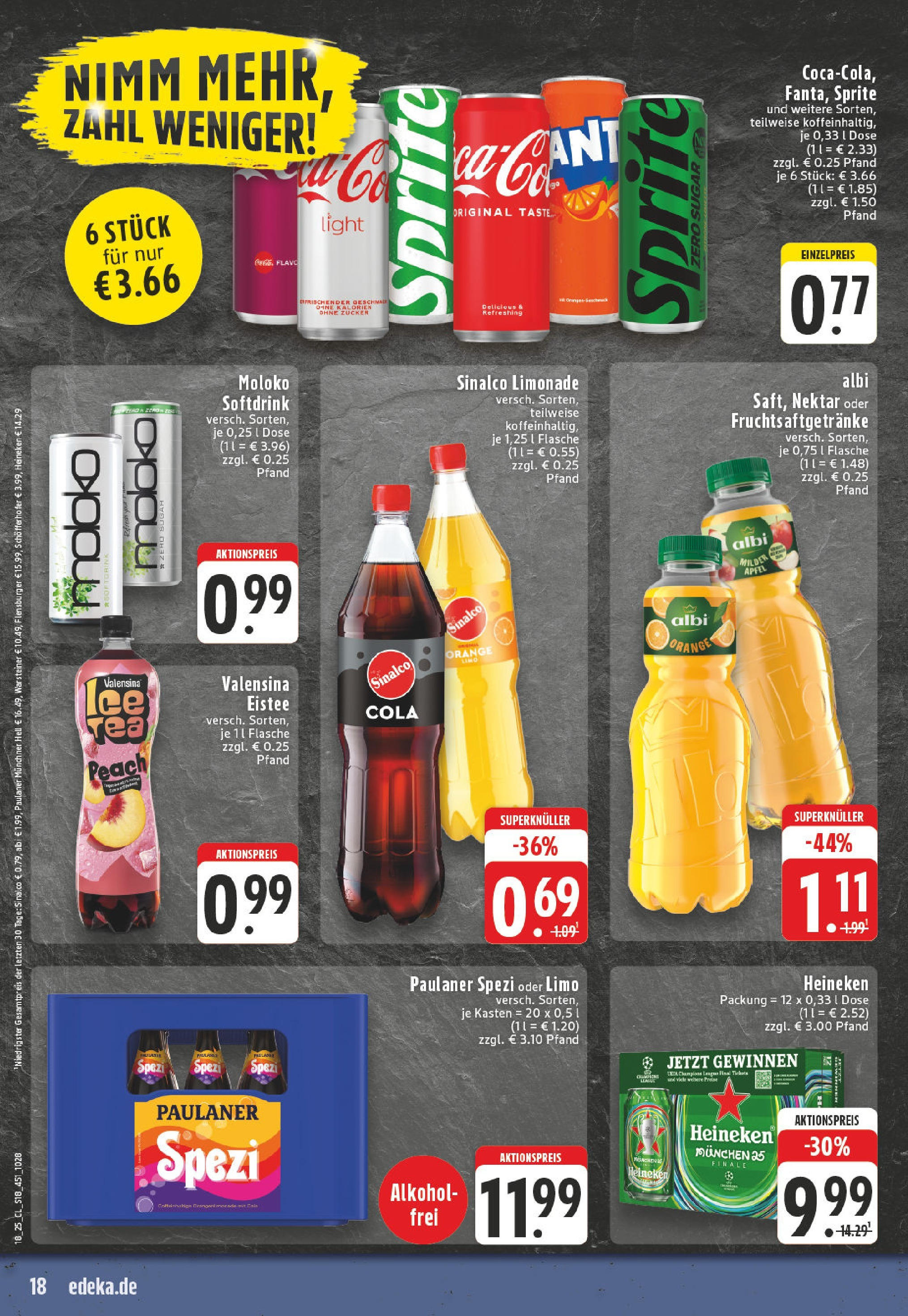 Edeka - EDEKA: Wochenangebote (ab 27.04.2025) » Angebote Online | Seite: 18 | Produkte: Sprite, Cola, Äpfel, Flensburger Edeka - EDEKA: Wochenangebote (ab 27.04.2025) » Angebote Online | Seite: 18 | Produkte: Sprite, Cola, Äpfel, Flensburger