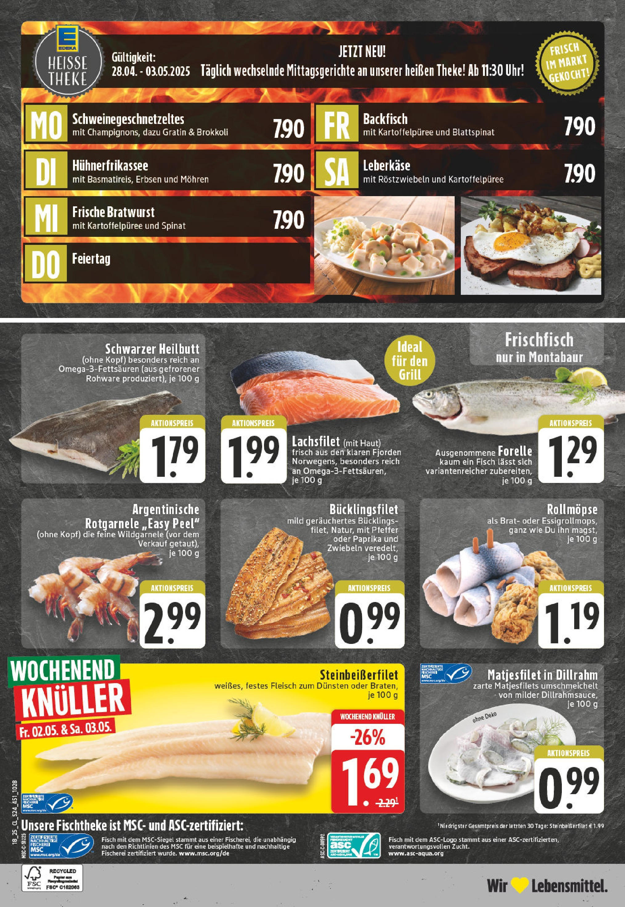 Edeka - EDEKA: Wochenangebote (ab 27.04.2025) » Angebote Online | Seite: 24 | Produkte: Theke, Bratwurst, Mohren, Paprika Edeka - EDEKA: Wochenangebote (ab 27.04.2025) » Angebote Online | Seite: 24 | Produkte: Theke, Bratwurst, Mohren, Paprika