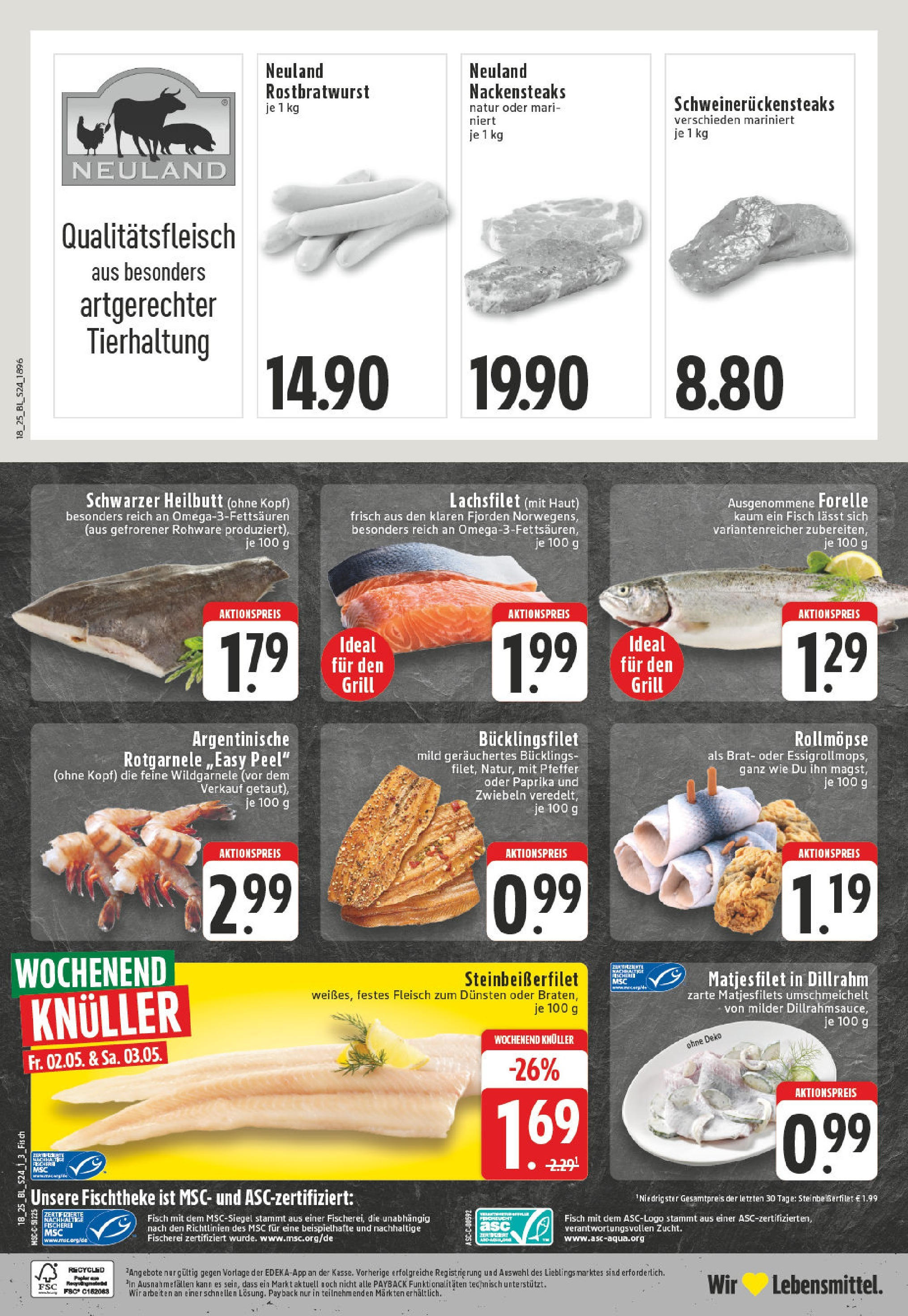 Edeka - EDEKA: Wochenangebote (ab 27.04.2025) » Angebote Online | Seite: 24 | Produkte: Grill, Fisch, Paprika, Fleisch Edeka - EDEKA: Wochenangebote (ab 27.04.2025) » Angebote Online | Seite: 24 | Produkte: Grill, Fisch, Paprika, Fleisch