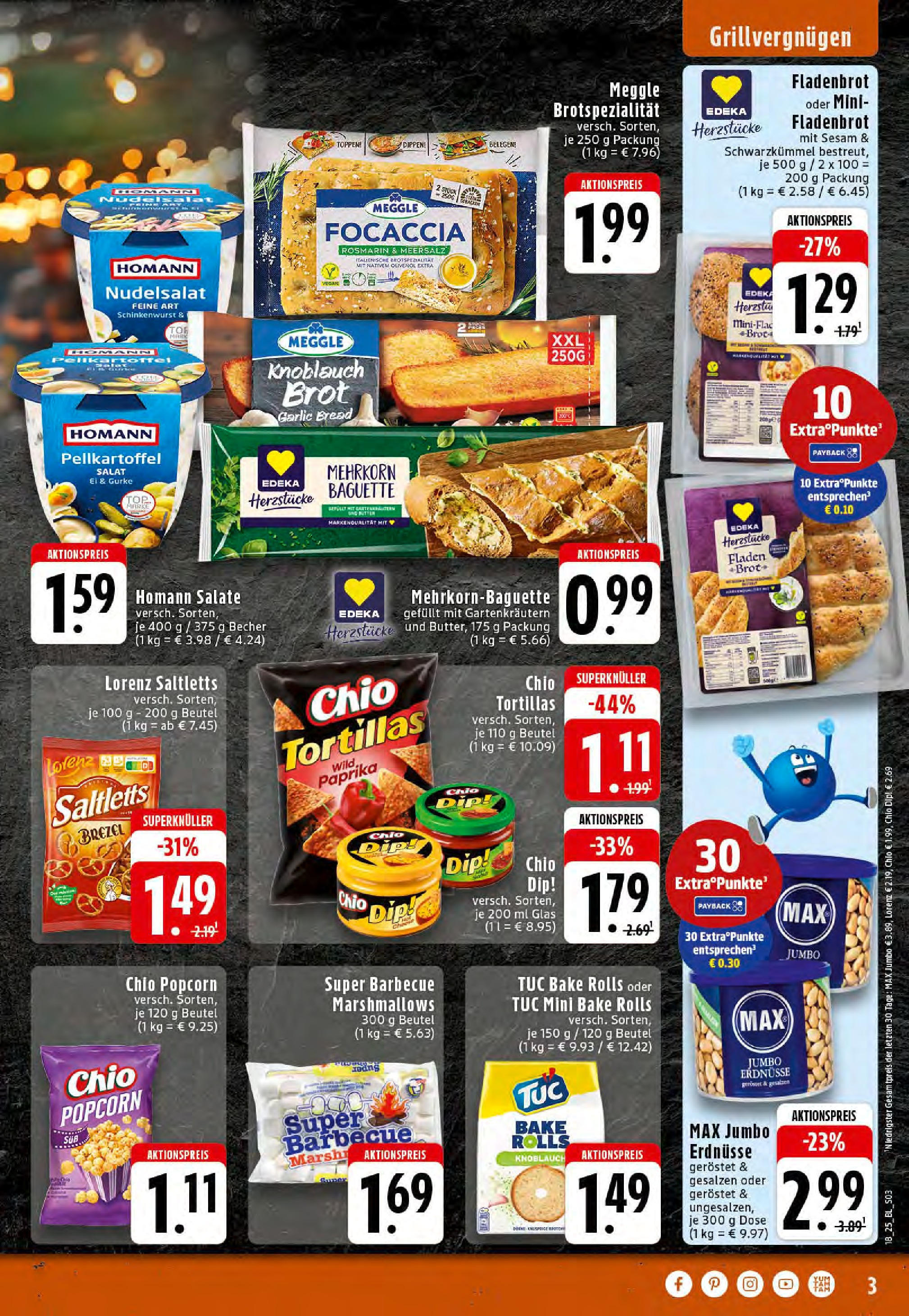 Edeka - EDEKA: Wochenangebote (ab 27.04.2025) » Angebote Online | Seite: 3 | Produkte: Erdnüsse, Baguette, Paprika, Knoblauch Edeka - EDEKA: Wochenangebote (ab 27.04.2025) » Angebote Online | Seite: 3 | Produkte: Erdnüsse, Baguette, Paprika, Knoblauch
