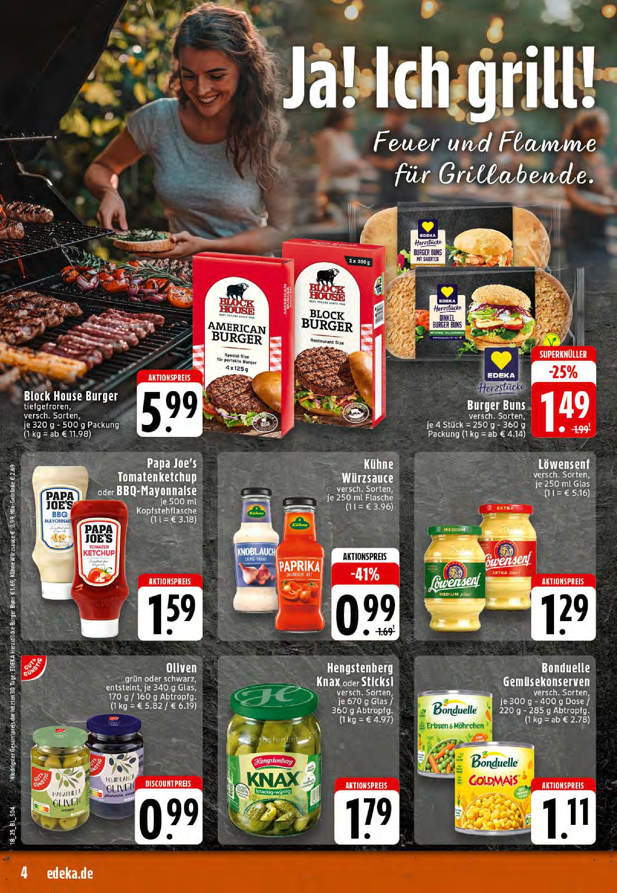 Edeka - EDEKA: Wochenangebote (ab 27.04.2025) » Angebote Online | Seite: 4 | Produkte: Grill, Tomaten, Paprika, Erbsen Edeka - EDEKA: Wochenangebote (ab 27.04.2025) » Angebote Online | Seite: 4 | Produkte: Grill, Tomaten, Paprika, Erbsen