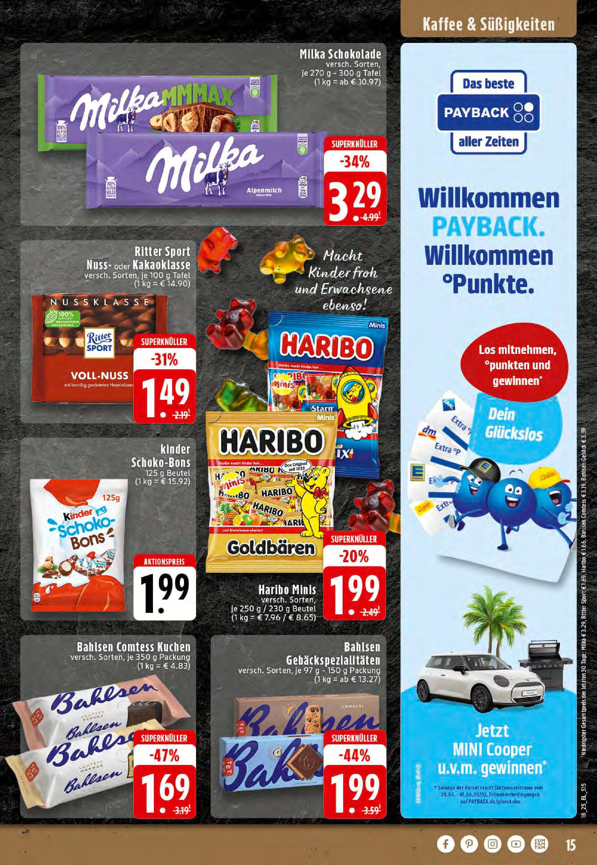 Edeka - EDEKA: Wochenangebote (ab 27.04.2025) » Angebote Online | Seite: 15 | Produkte: Haribo, Kaffee, Schokolade, Milka Edeka - EDEKA: Wochenangebote (ab 27.04.2025) » Angebote Online | Seite: 15 | Produkte: Haribo, Kaffee, Schokolade, Milka