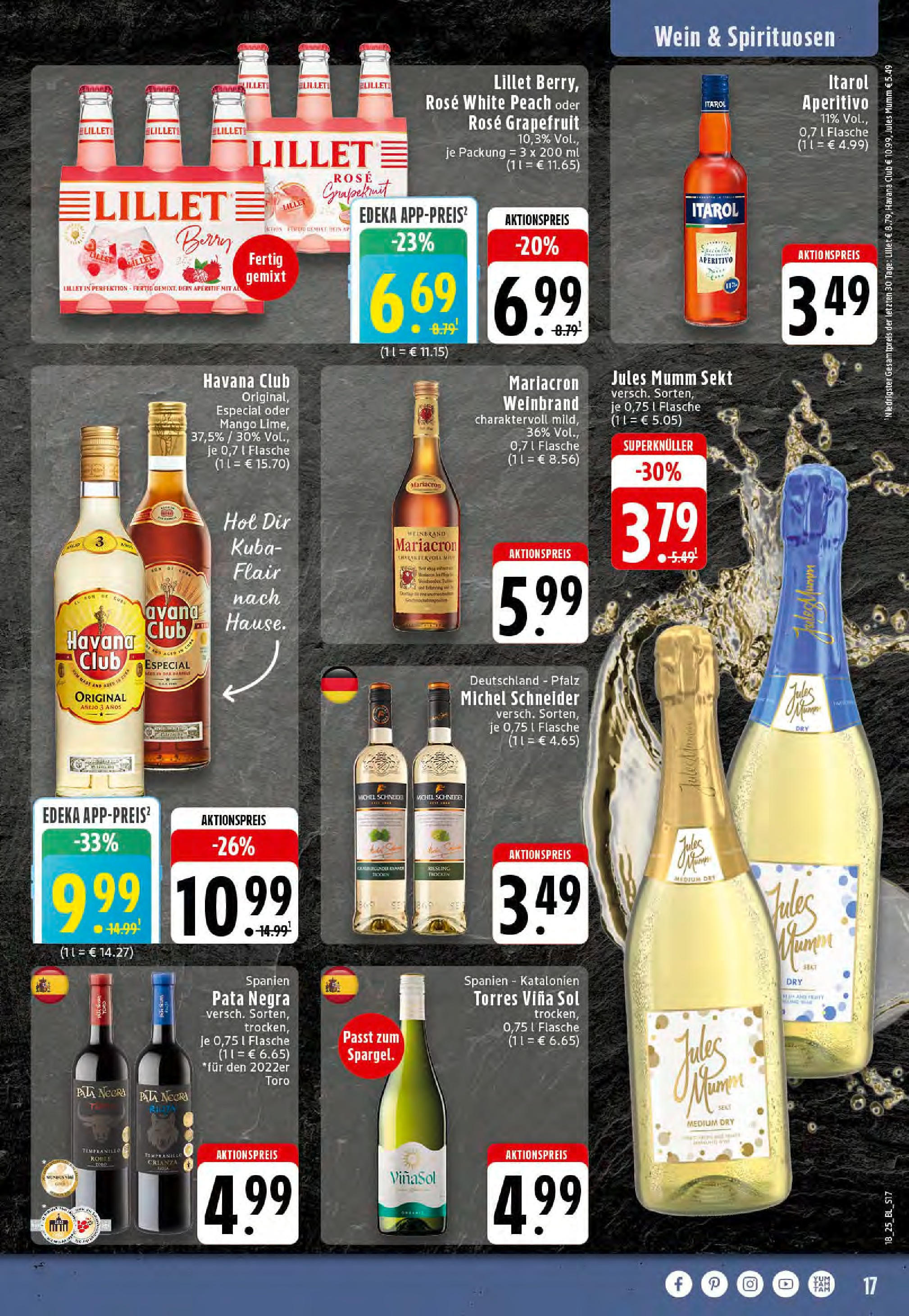 Edeka - EDEKA: Wochenangebote (ab 27.04.2025) » Angebote Online | Seite: 17 | Produkte: Rum, Grapefruit, Mango, Wein Edeka - EDEKA: Wochenangebote (ab 27.04.2025) » Angebote Online | Seite: 17 | Produkte: Rum, Grapefruit, Mango, Wein