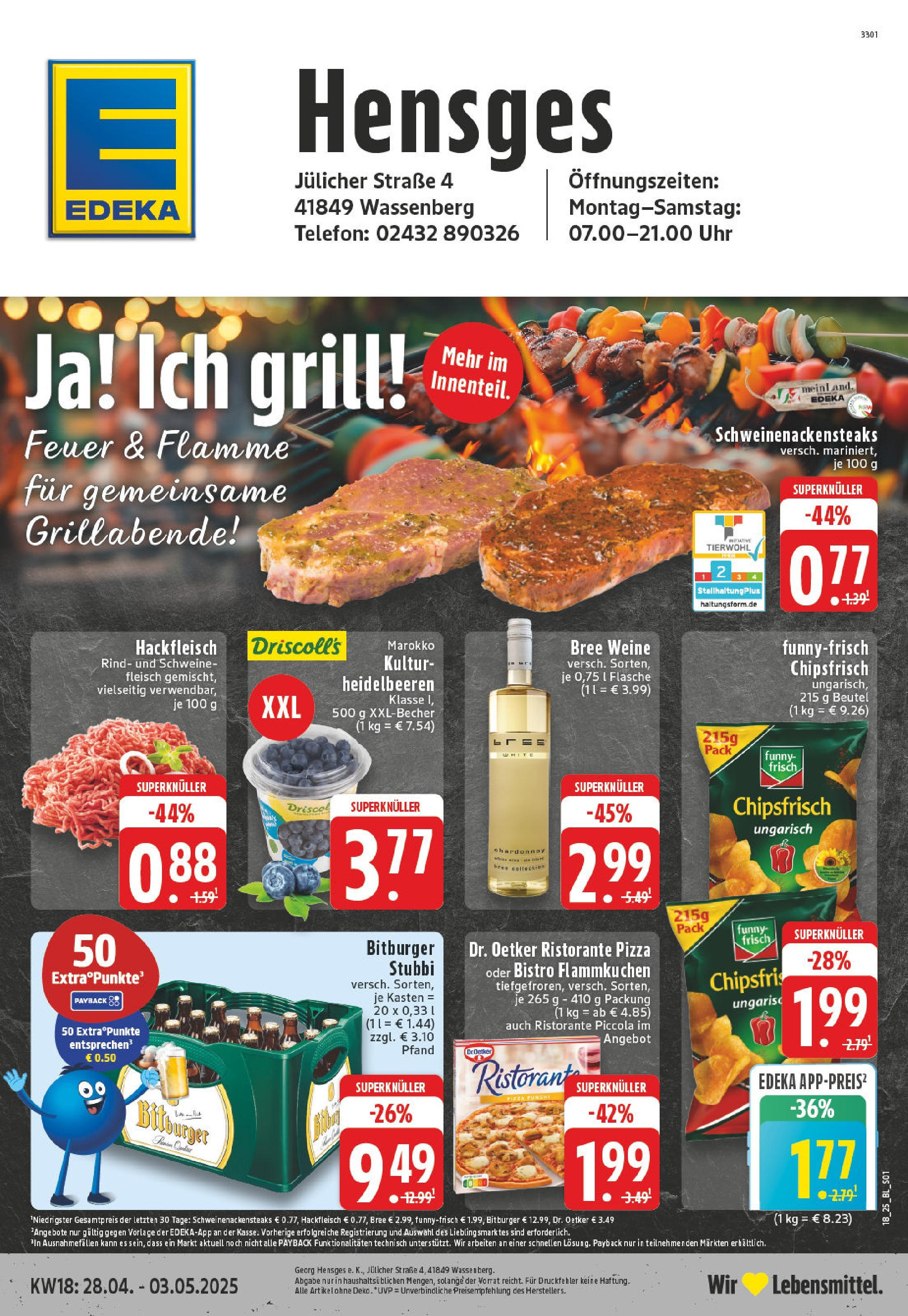 Edeka - EDEKA: Wochenangebote (ab 27.04.2025) » Angebote Online | Seite: 1 | Produkte: Bitburger, Bree, Schweinefleisch, Fleisch Edeka - EDEKA: Wochenangebote (ab 27.04.2025) » Angebote Online | Seite: 1 | Produkte: Bitburger, Bree, Schweinefleisch, Fleisch