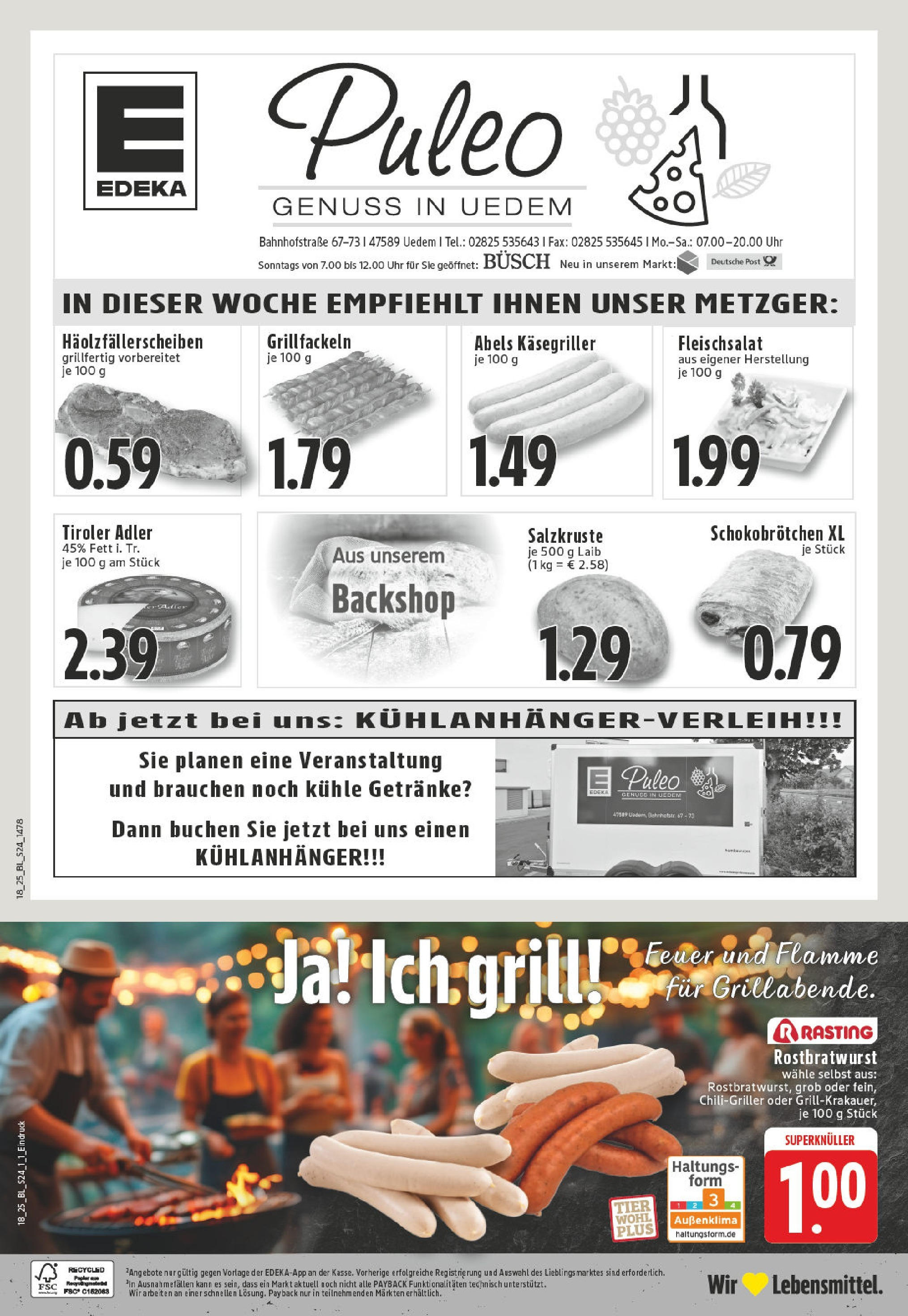 Edeka - EDEKA: Wochenangebote (ab 27.04.2025) » Angebote Online | Seite: 24 | Produkte: Grill, Uhr Edeka - EDEKA: Wochenangebote (ab 27.04.2025) » Angebote Online | Seite: 24 | Produkte: Grill, Uhr