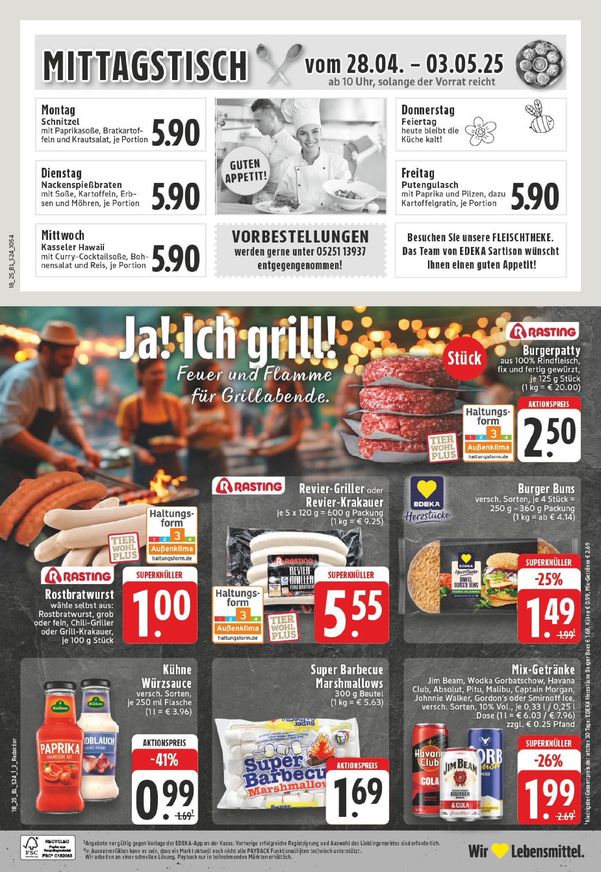 Edeka - EDEKA: Wochenangebote (ab 27.04.2025) » Angebote Online | Seite: 24 | Produkte: Cola, Küche, Paprika, Bourbon Edeka - EDEKA: Wochenangebote (ab 27.04.2025) » Angebote Online | Seite: 24 | Produkte: Cola, Küche, Paprika, Bourbon