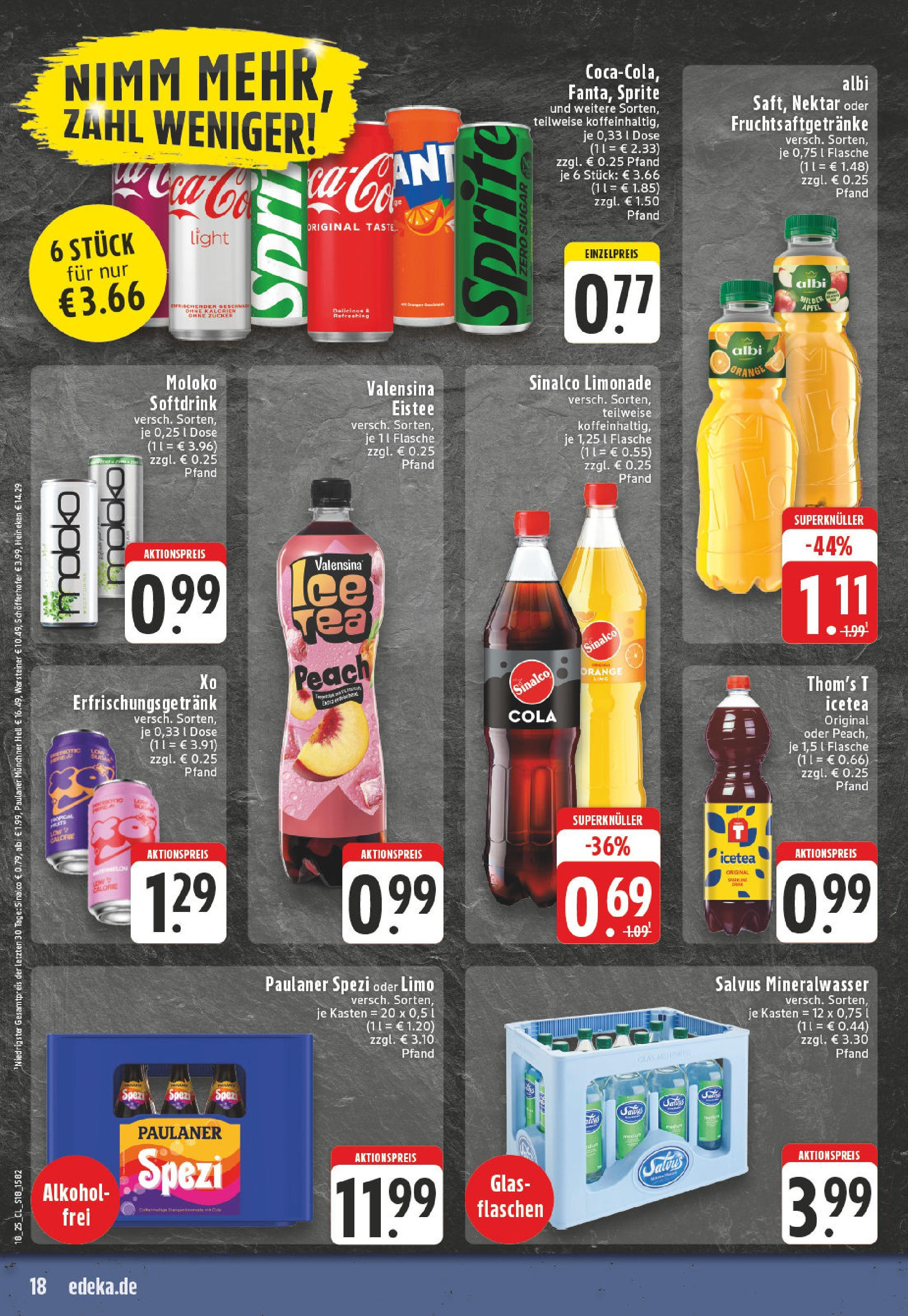 Edeka - EDEKA: Wochenangebote (ab 27.04.2025) » Angebote Online | Seite: 18 | Produkte: Paulaner spezi, Heineken, Warsteiner, Paulaner Edeka - EDEKA: Wochenangebote (ab 27.04.2025) » Angebote Online | Seite: 18 | Produkte: Paulaner spezi, Heineken, Warsteiner, Paulaner