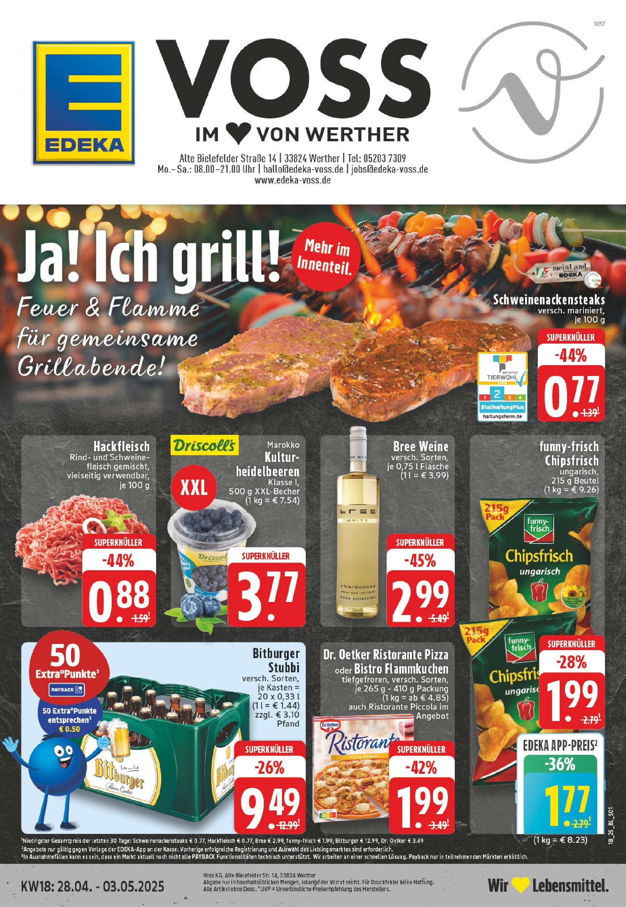 Edeka - EDEKA: Wochenangebote (ab 27.04.2025) » Angebote Online | Seite: 1 | Produkte: Funny frisch, Pizza, Chips, Fleisch Edeka - EDEKA: Wochenangebote (ab 27.04.2025) » Angebote Online | Seite: 1 | Produkte: Funny frisch, Pizza, Chips, Fleisch