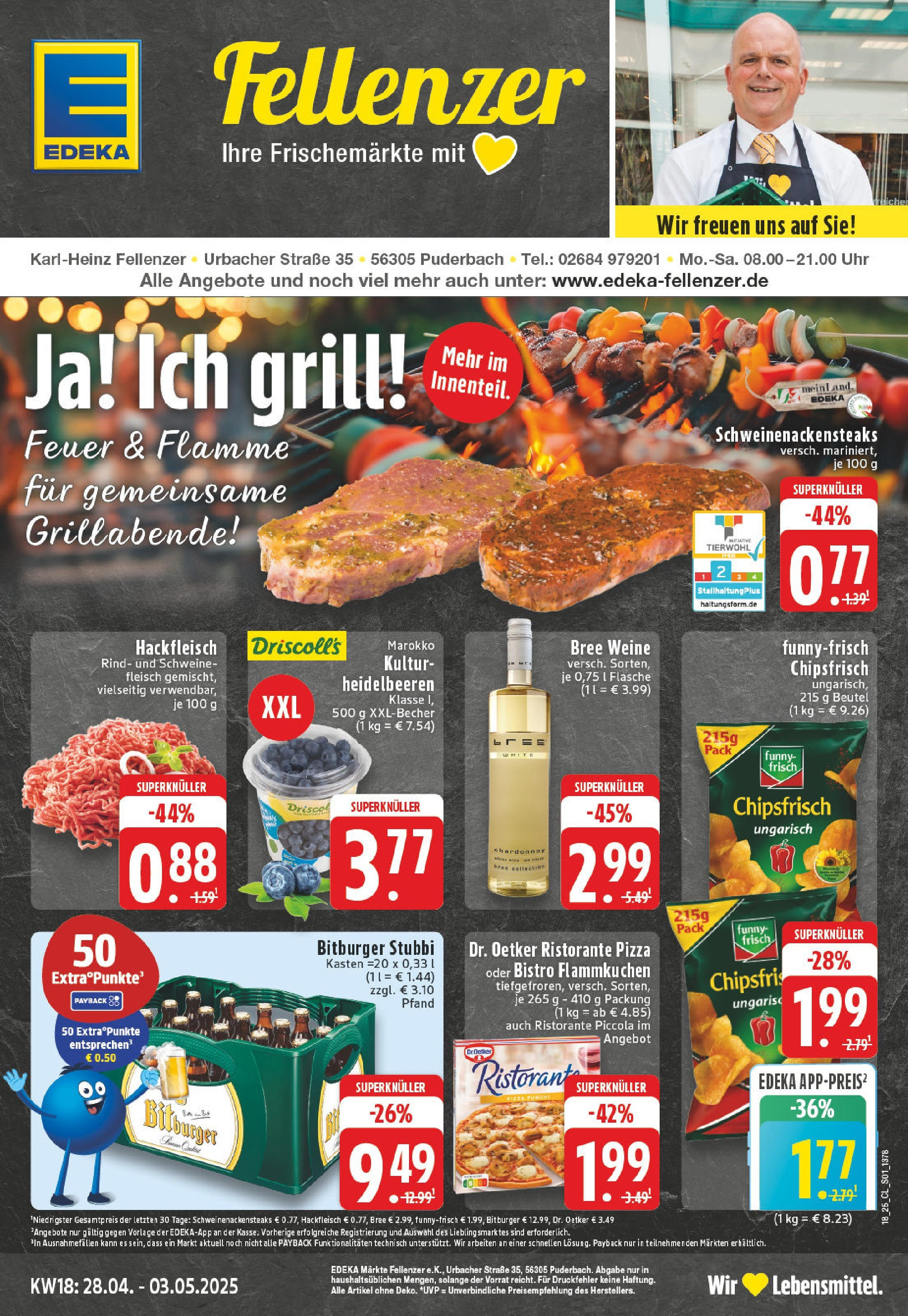 Edeka - EDEKA: Wochenangebote (ab 27.04.2025) » Angebote Online | Seite: 1 | Produkte: Funny frisch, Bree, Pizza, Uhr Edeka - EDEKA: Wochenangebote (ab 27.04.2025) » Angebote Online | Seite: 1 | Produkte: Funny frisch, Bree, Pizza, Uhr
