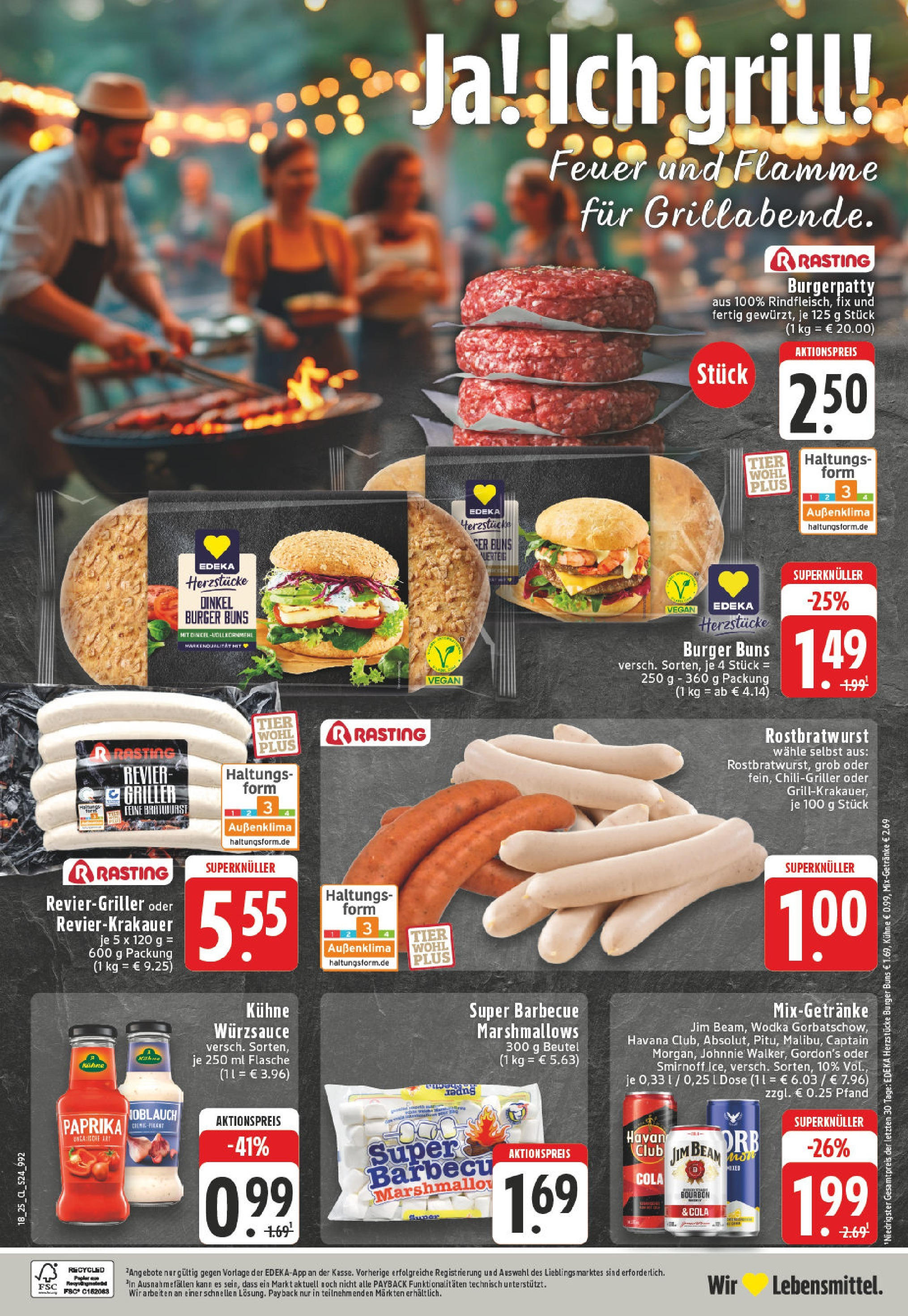 Edeka - EDEKA: Wochenangebote (ab 27.04.2025) » Angebote Online | Seite: 24 | Produkte: Jim beam, Bratwurst, Paprika, Bourbon Edeka - EDEKA: Wochenangebote (ab 27.04.2025) » Angebote Online | Seite: 24 | Produkte: Jim beam, Bratwurst, Paprika, Bourbon