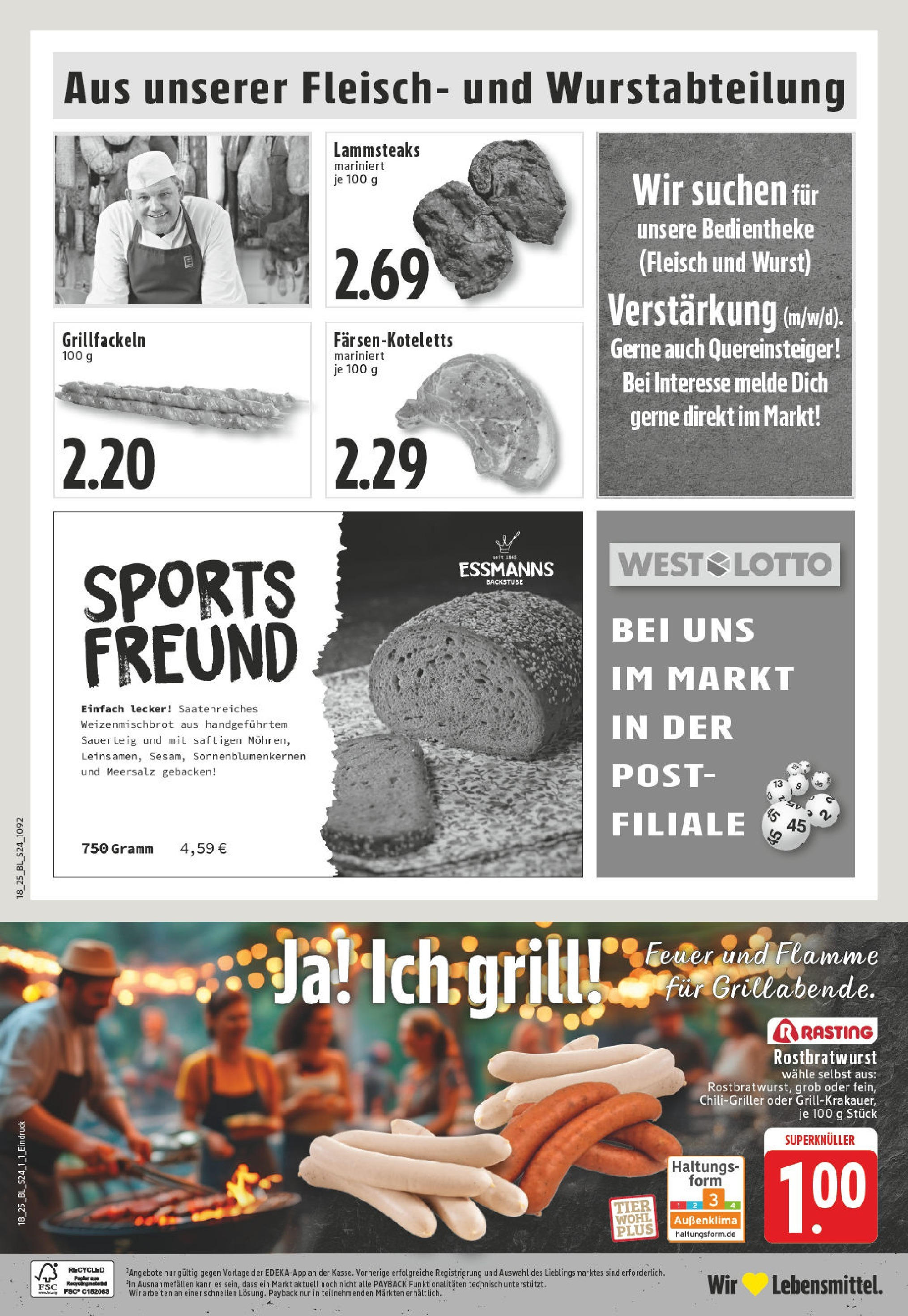 Edeka - EDEKA: Wochenangebote (ab 27.04.2025) » Angebote Online | Seite: 24 | Produkte: Grill, Wurst, Fleisch Edeka - EDEKA: Wochenangebote (ab 27.04.2025) » Angebote Online | Seite: 24 | Produkte: Grill, Wurst, Fleisch