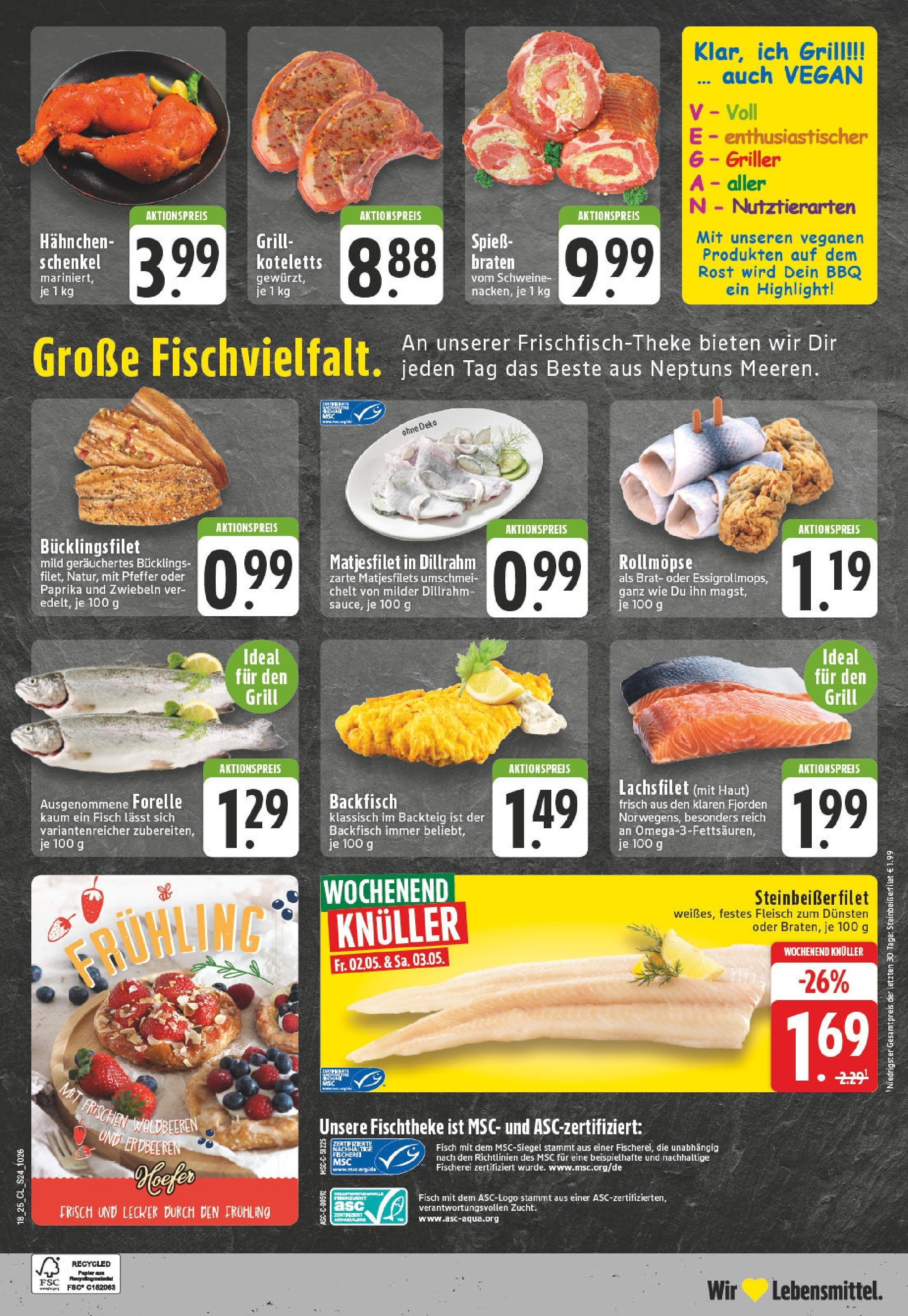 Edeka - EDEKA: Wochenangebote (ab 27.04.2025) » Angebote Online | Seite: 24 | Produkte: Grill, Fisch, Erdbeeren, Fleisch Edeka - EDEKA: Wochenangebote (ab 27.04.2025) » Angebote Online | Seite: 24 | Produkte: Grill, Fisch, Erdbeeren, Fleisch