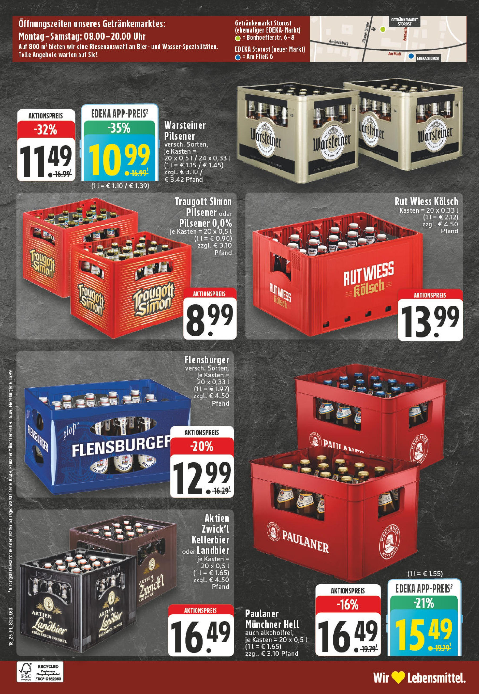 Edeka - EDEKA: Wochenangebote (ab 27.04.2025) » Angebote Online | Seite: 28 | Produkte: Bier, Flensburger, Uhr, Paulaner Edeka - EDEKA: Wochenangebote (ab 27.04.2025) » Angebote Online | Seite: 28 | Produkte: Bier, Flensburger, Uhr, Paulaner