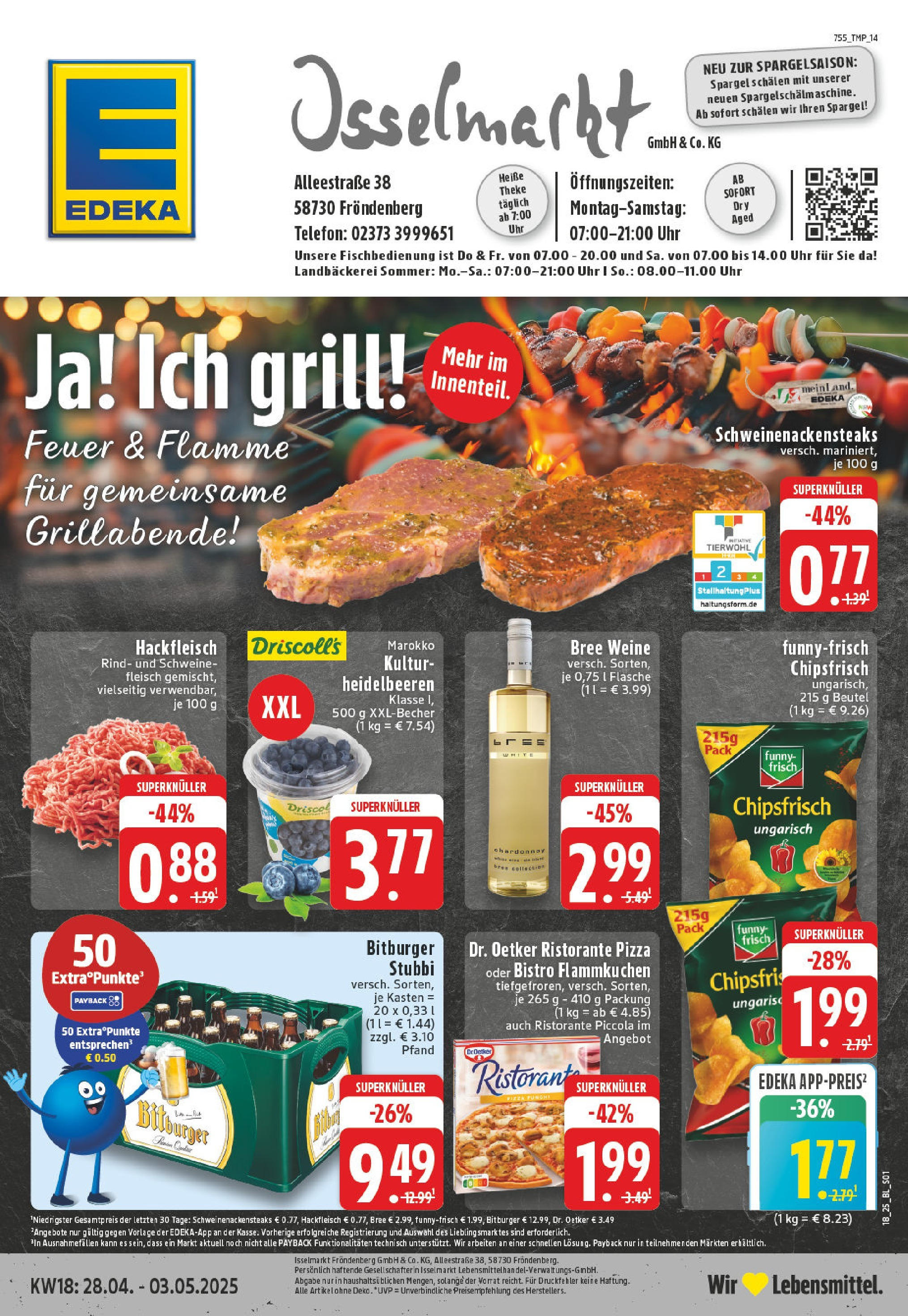 Edeka - EDEKA: Wochenangebote (ab 27.04.2025) » Angebote Online | Seite: 1 | Produkte: Ristorante, Bitburger, Pizza, Uhr Edeka - EDEKA: Wochenangebote (ab 27.04.2025) » Angebote Online | Seite: 1 | Produkte: Ristorante, Bitburger, Pizza, Uhr