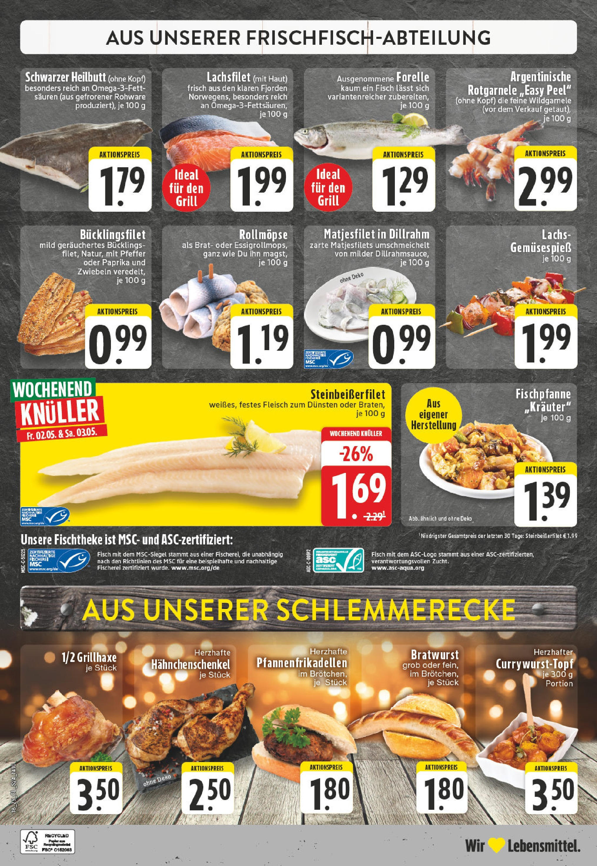 Edeka - EDEKA: Wochenangebote (ab 27.04.2025) » Angebote Online | Seite: 24 | Produkte: Grill, Hahnchenschenkel, Paprika, Pfeffer Edeka - EDEKA: Wochenangebote (ab 27.04.2025) » Angebote Online | Seite: 24 | Produkte: Grill, Hahnchenschenkel, Paprika, Pfeffer