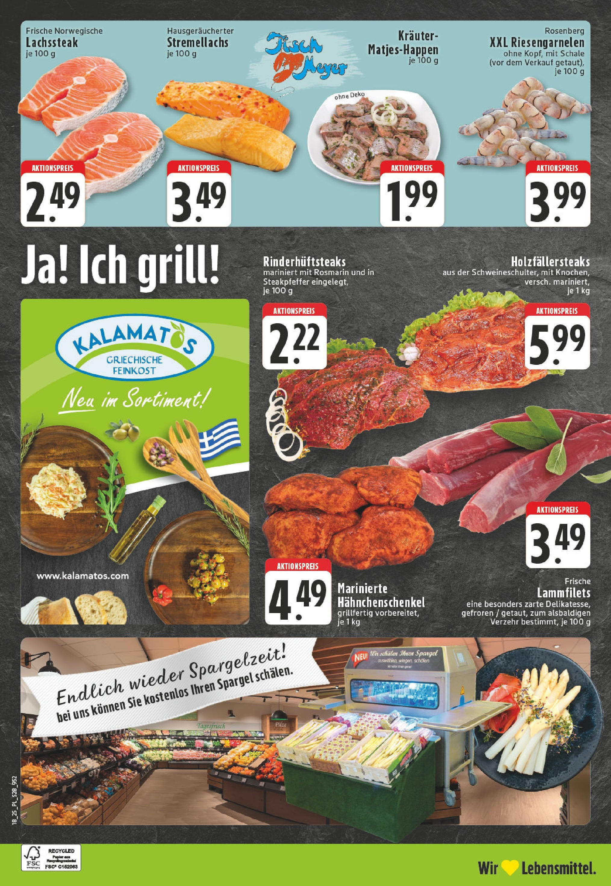 Edeka - EDEKA: Wochenangebote (ab 27.04.2025) » Angebote Online | Seite: 28 | Produkte: Grill, Hahnchenschenkel, Spargel, Steak Edeka - EDEKA: Wochenangebote (ab 27.04.2025) » Angebote Online | Seite: 28 | Produkte: Grill, Hahnchenschenkel, Spargel, Steak