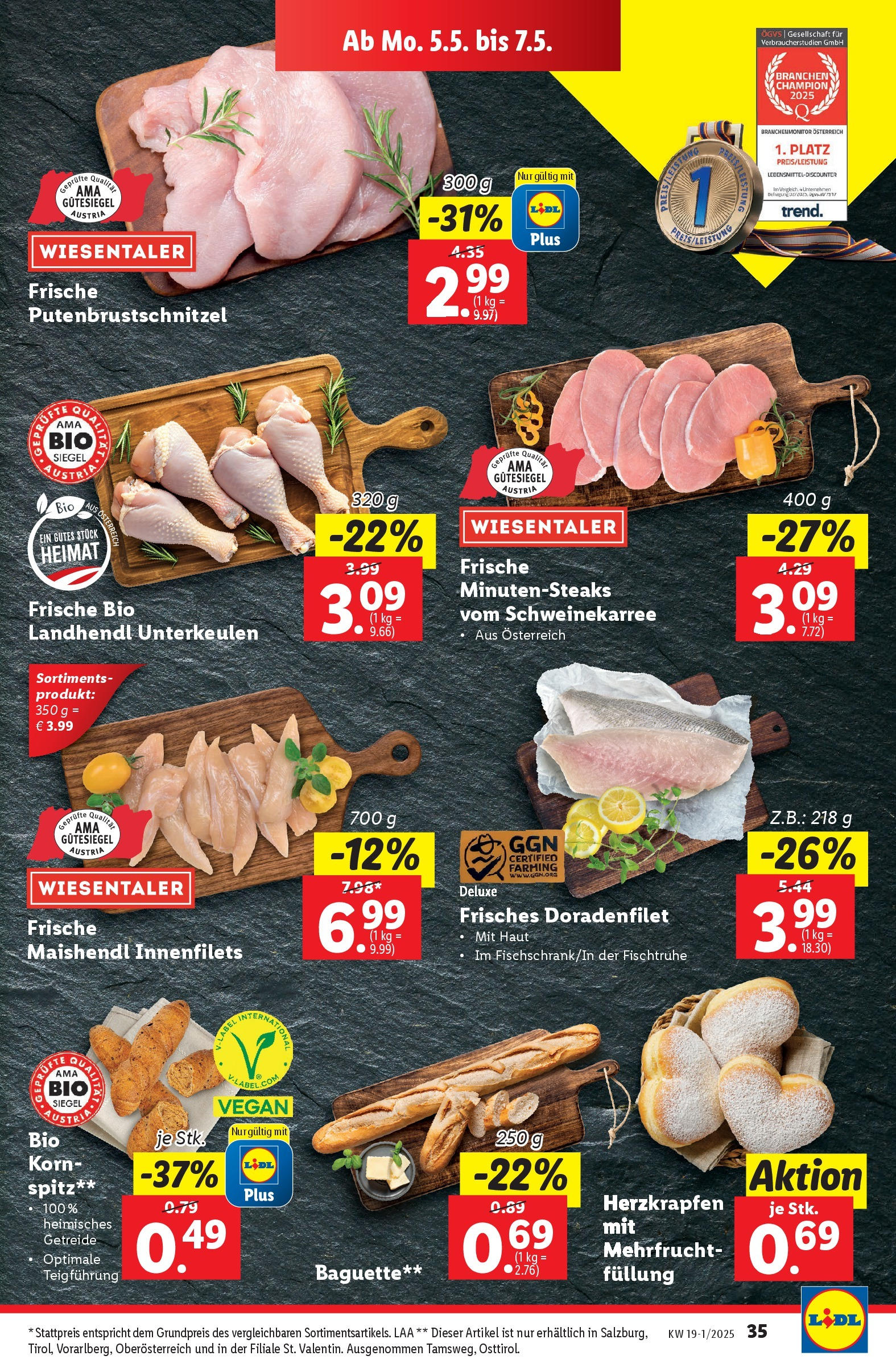 Lidl Flugblatt - Salzburg, Jenbach, Dornbirn ab 29.04.2025 - Angebote ab donnerstag | Seite: 40 | Produkte: Getreide, Jääkaappipakastin