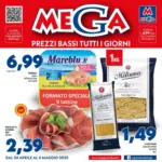 Supermercati Mega Prezzi bassi tutti i giorni - al 04.05.2025