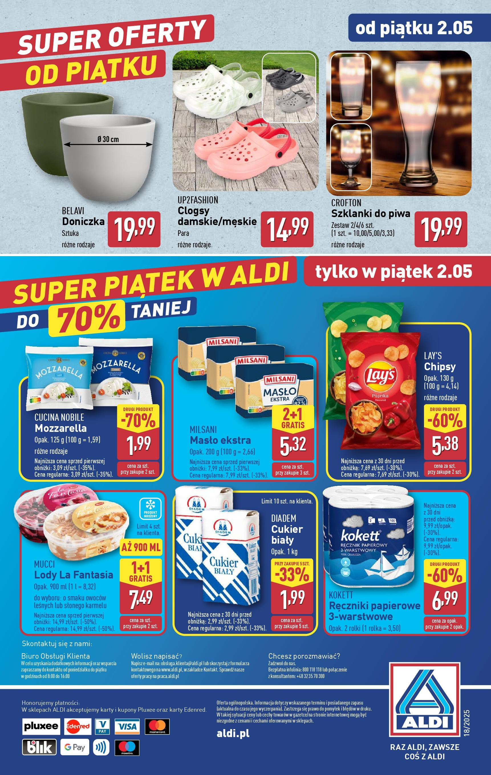 Aldi Gazetka - Promocja od piątku od 02.05.2025 - Ulotka PDF, promocje | Strona: 6 | Produkty: Chipsy, Masło, Lody, Ręcznik papierowy