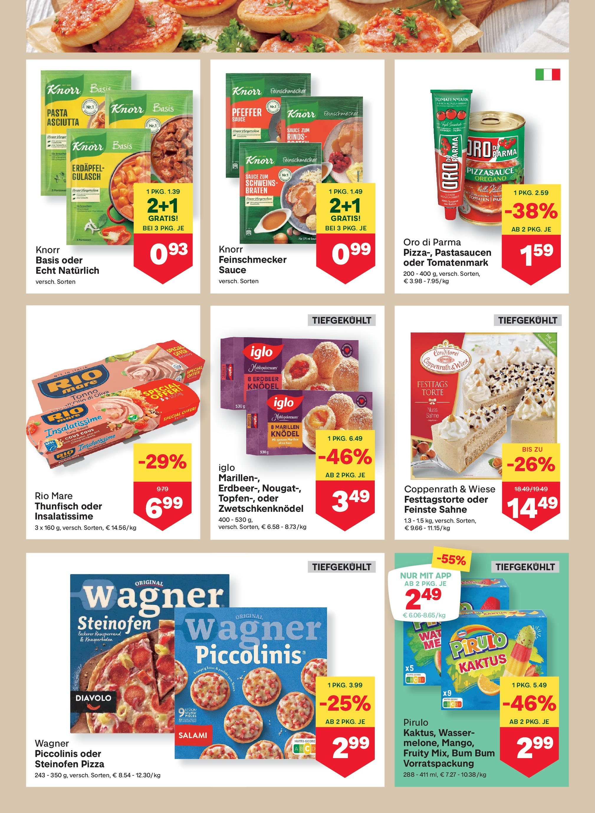 MPREIS Tirol von 30.04.2025 - Aktuelle Angebote | Seite: 6 | Produkte: Sahne, Salami, Pizza, Tomaten