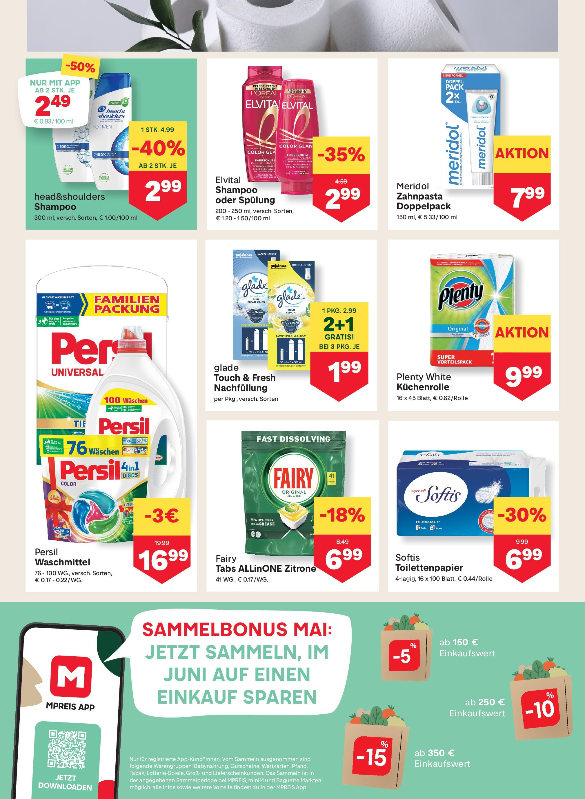 MPREIS Tirol von 30.04.2025 - Aktuelle Angebote | Seite: 10 | Produkte: Zitrone, Spülung, Zahnpasta, Waschmittel