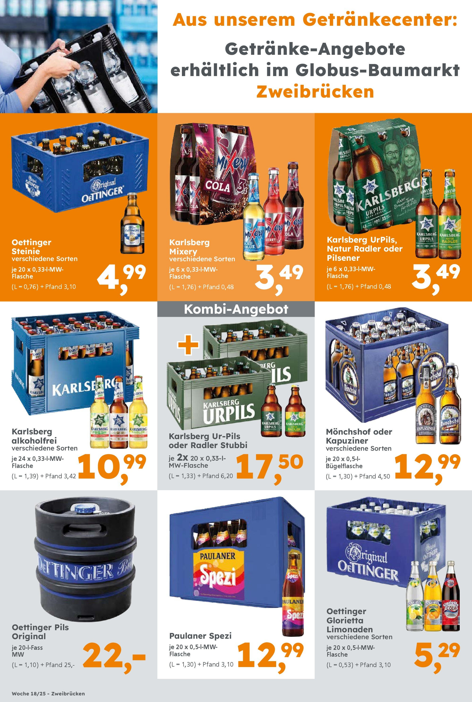 Globus Baumarkt - Globus Baumarkt: Wochenangebote (ab 27.04.2025) zum Blättern | Seite: 24 | Produkte: Carlsberg, Cola, Mixery, Paulaner Globus Baumarkt - Globus Baumarkt: Wochenangebote (ab 27.04.2025) zum Blättern | Seite: 24 | Produkte: Carlsberg, Cola, Mixery, Paulaner