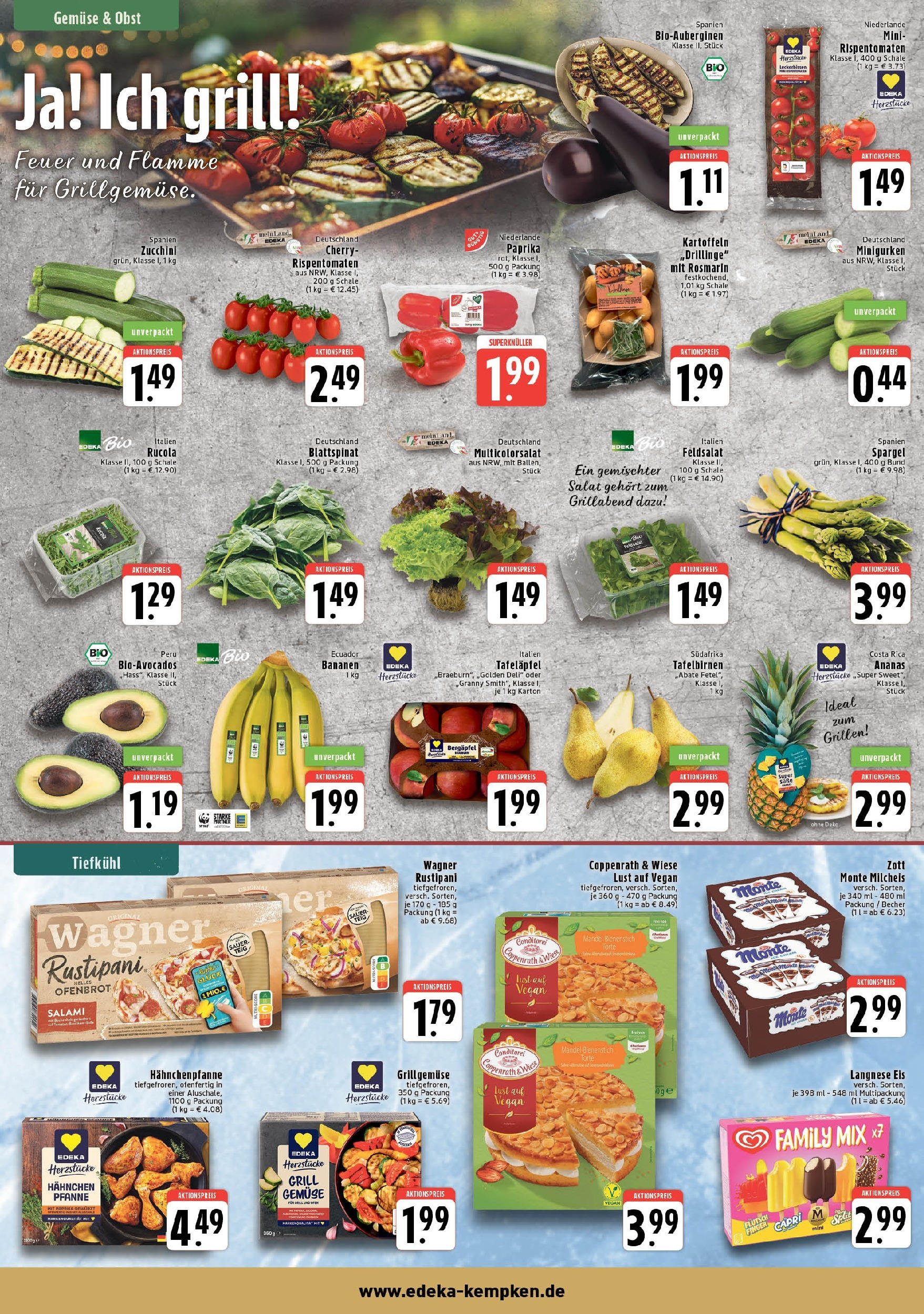 Edeka - EDEKA: Wochenangebote (ab 27.04.2025) » Angebote Online | Seite: 4 | Produkte: Grill, Bananen, Paprika, Salat