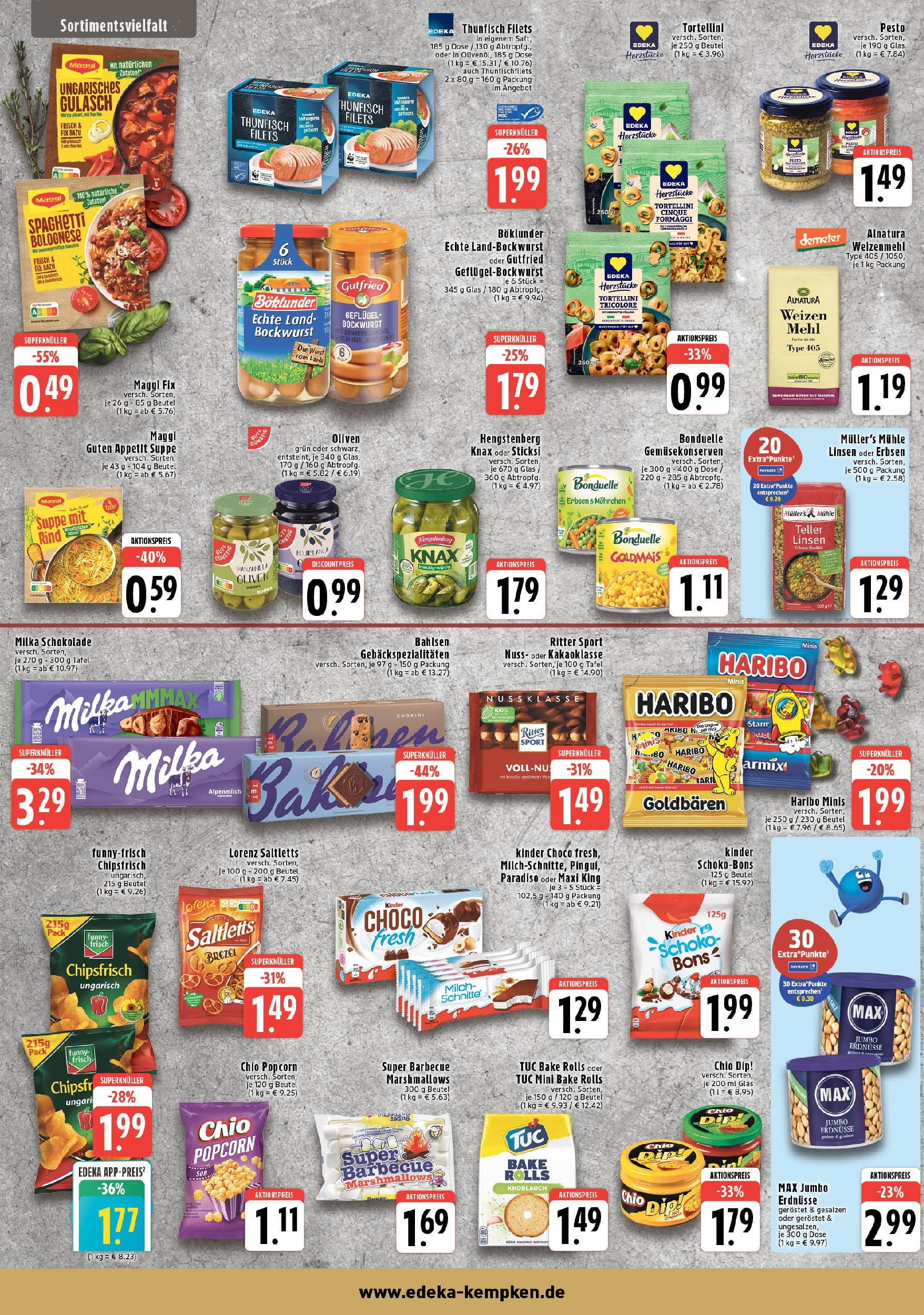 Edeka - EDEKA: Wochenangebote (ab 27.04.2025) » Angebote Online | Seite: 6 | Produkte: Erdnüsse, Milch, Gulasch, Chips