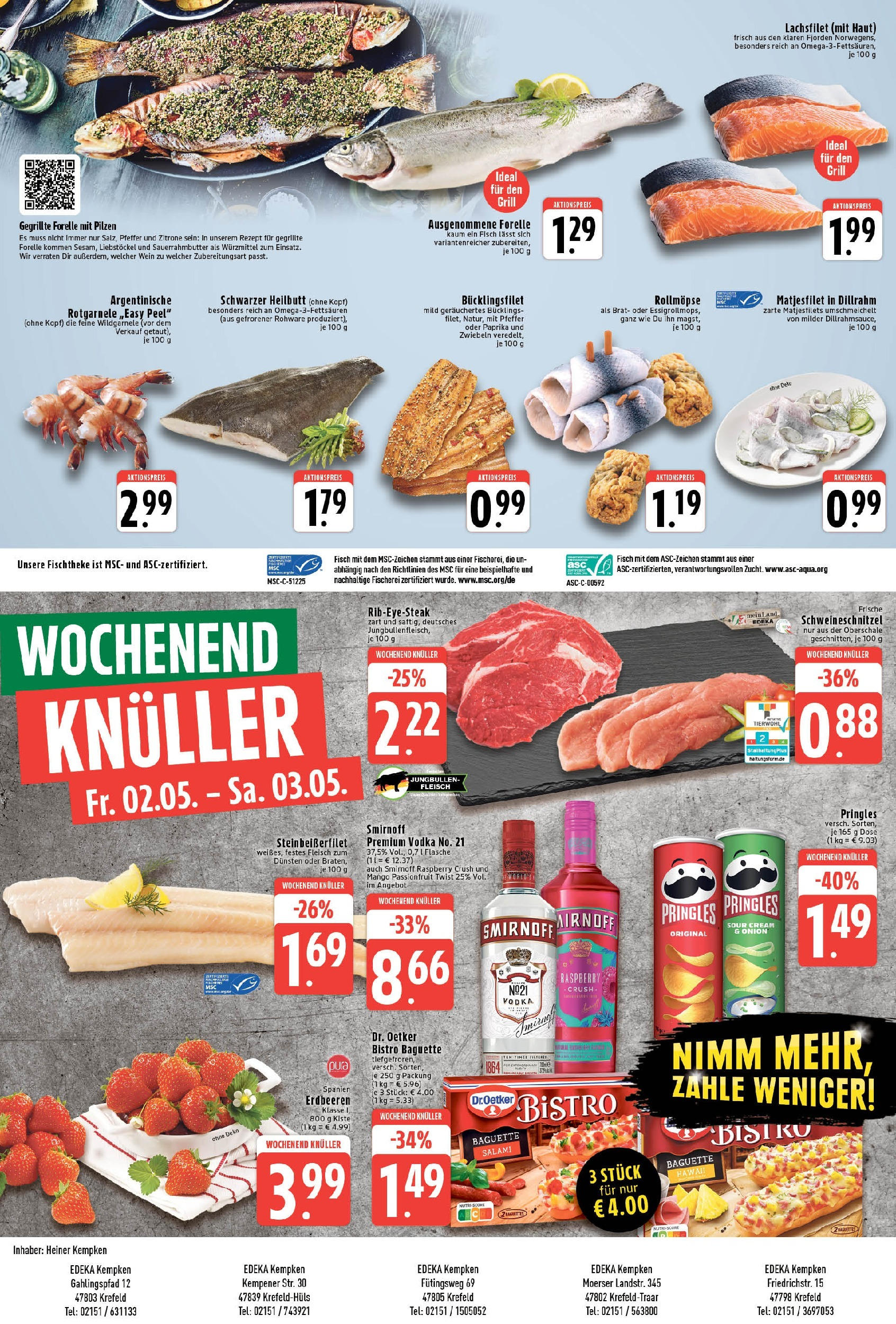 Edeka - EDEKA: Wochenangebote (ab 27.04.2025) » Angebote Online | Seite: 8 | Produkte: Fisch, Zitrone, Mango, Erdbeeren