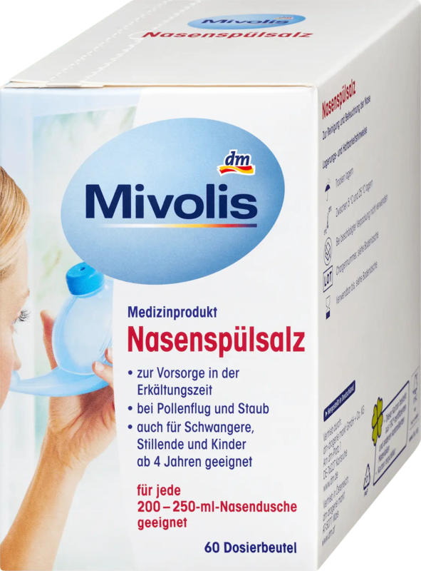 Mivolis Nasenspülsalz 60 Sticks