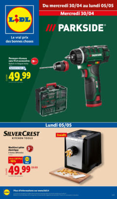 LIDL - Prévisualisation de LIDL - Parkside est de retour en supermarché ! Ne manquez pas nos offres ! valide à partir de 29.04.2025