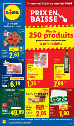 LIDL - Prévisualisation de LIDL - Faites des économies et profitez de réductions sur une large sélection de produits ! valide à partir de 29.04.2025