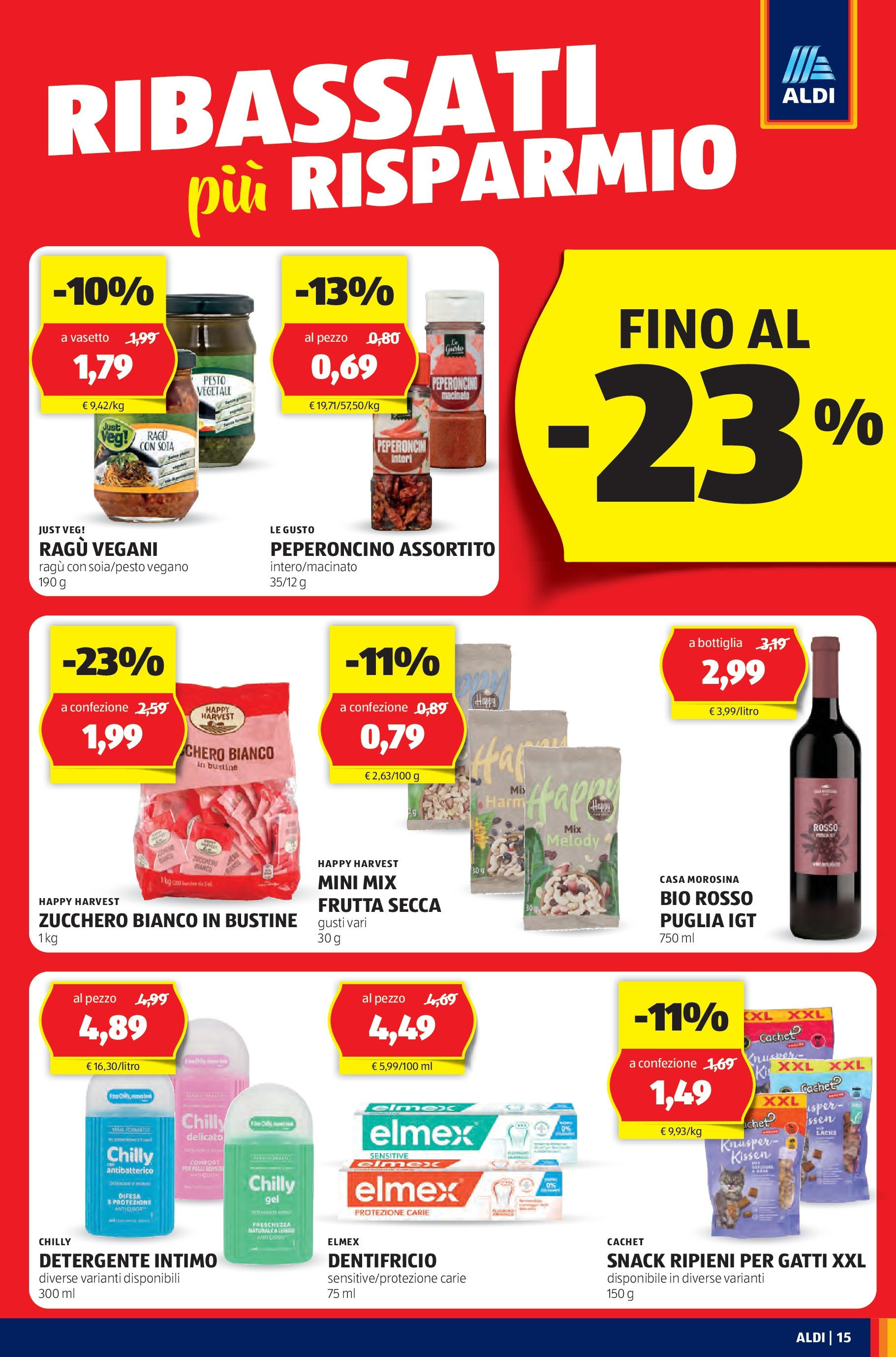 Nuovo Aldi - Regione che vai dal 27/04/2025 > offerte anteprima 🛍️ | Pagina: 15 | Prodotti: Intimo, Zucchero, Ragú, Bottiglia