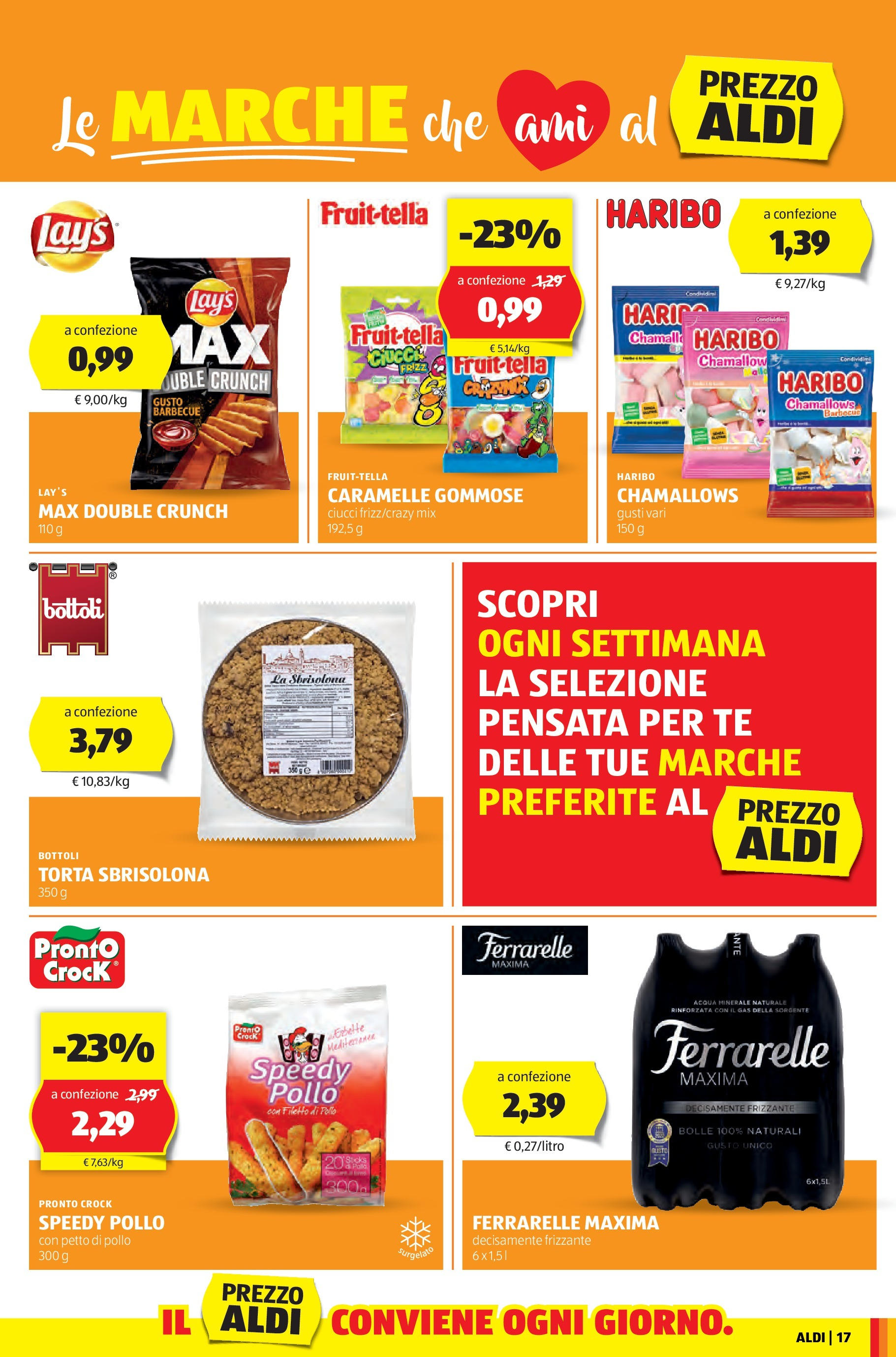 Nuovo Aldi - Regione che vai dal 27/04/2025 > offerte anteprima 🛍️ | Pagina: 17 | Prodotti: Petto di Pollo, Tè, Torta, Ferrarelle