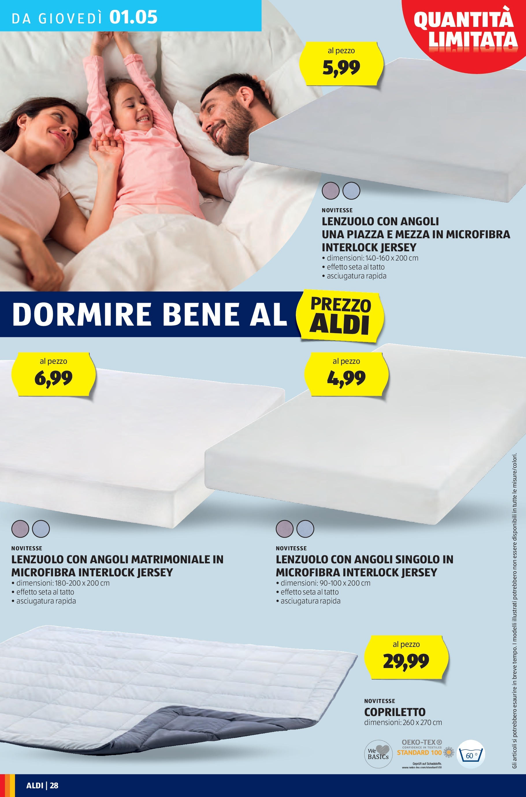 Nuovo Aldi - Regione che vai dal 27/04/2025 > offerte anteprima 🛍️ | Pagina: 28 | Prodotti: Copriletto