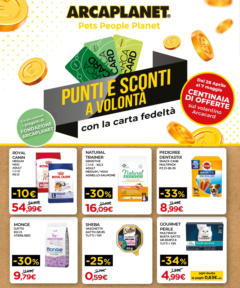 Anteprima dell'opuscolo Punti e sconti a volonta dal negozio Arcaplanet valido da 27/04/2025