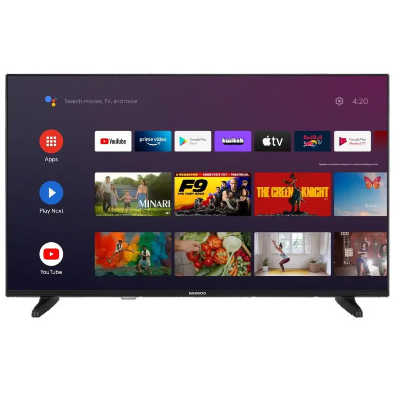 Телевизор Daewoo 43DM63FA ANDROID TV , LED , 43 inch, 108 см, 1920x1080 FULL HD , Smart TV , Android