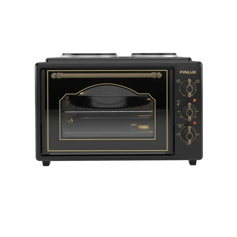 Готварска печка (мини) Finlux FMC-9705GB , 2 ток , Черен