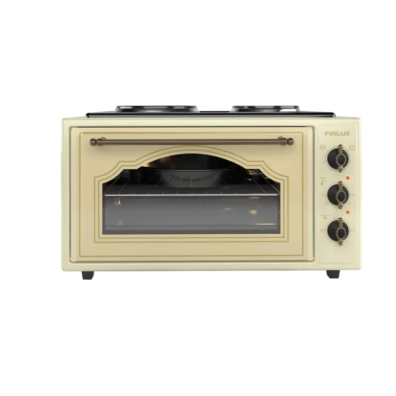 Готварска печка (мини) Finlux FMC-9601DP , 2 ток , Шампанско