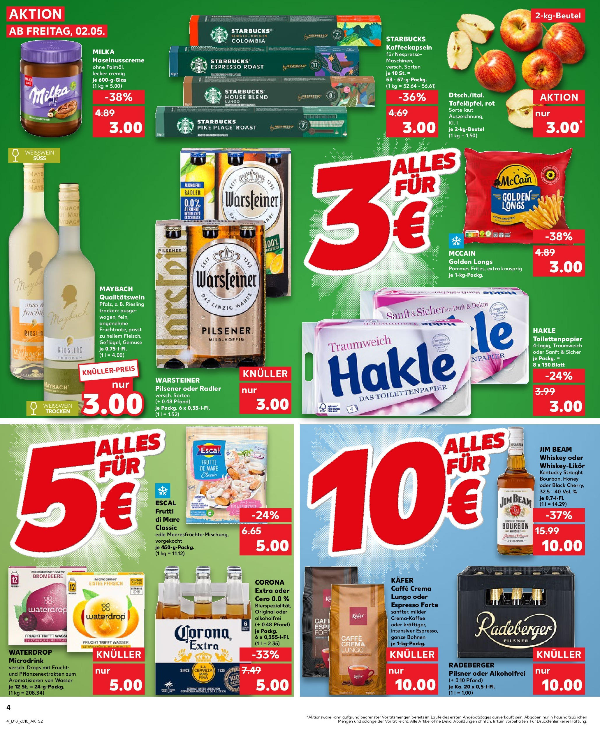 Kaufland - Kaufland: Wochenangebote (ab 01.05.2025) » Angebote Online | Seite: 4 | Produkte: Starbucks, Duft, Milka, Wasser Kaufland - Kaufland: Wochenangebote (ab 01.05.2025) » Angebote Online zum Blättern | Seite: 4 | Produkte: Starbucks, Duft, Milka, Wasser