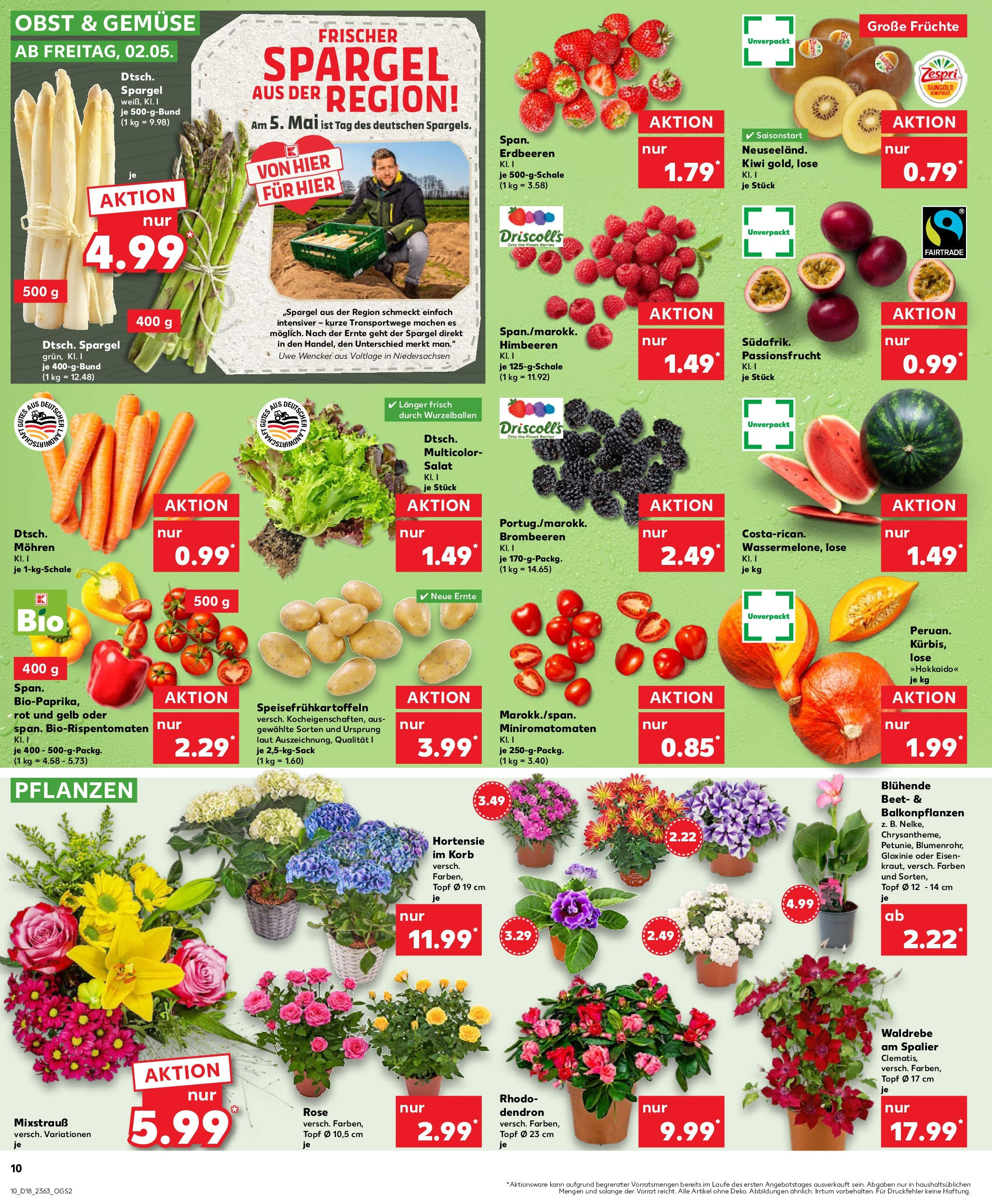 Kaufland - Kaufland: Wochenangebote (ab 01.05.2025) » Angebote Online | Seite: 10 | Produkte: Korb, Gemüse, Obst, Erdbeeren Kaufland - Kaufland: Wochenangebote (ab 01.05.2025) » Angebote Online zum Blättern | Seite: 10 | Produkte: Korb, Gemüse, Obst, Erdbeeren